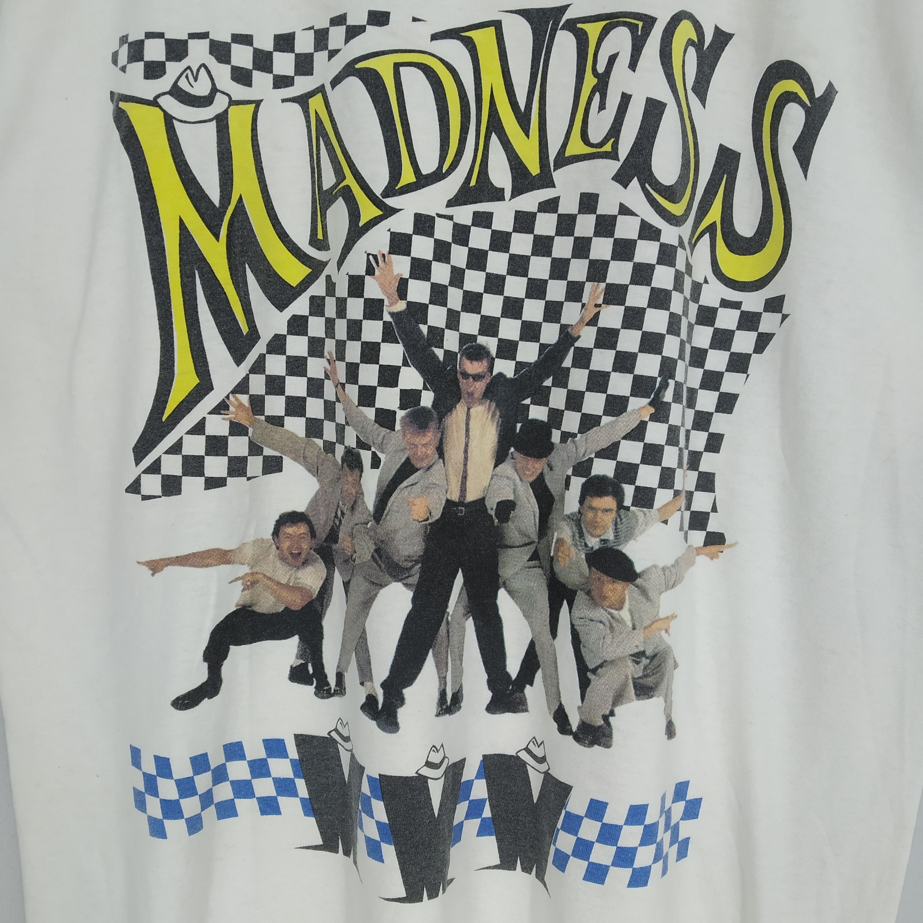 Band Tees Vintage 90s Madness English Ska Pop Rock Band Tour Music Size US XL / EU 56 / 4 - 5 Thumbnail