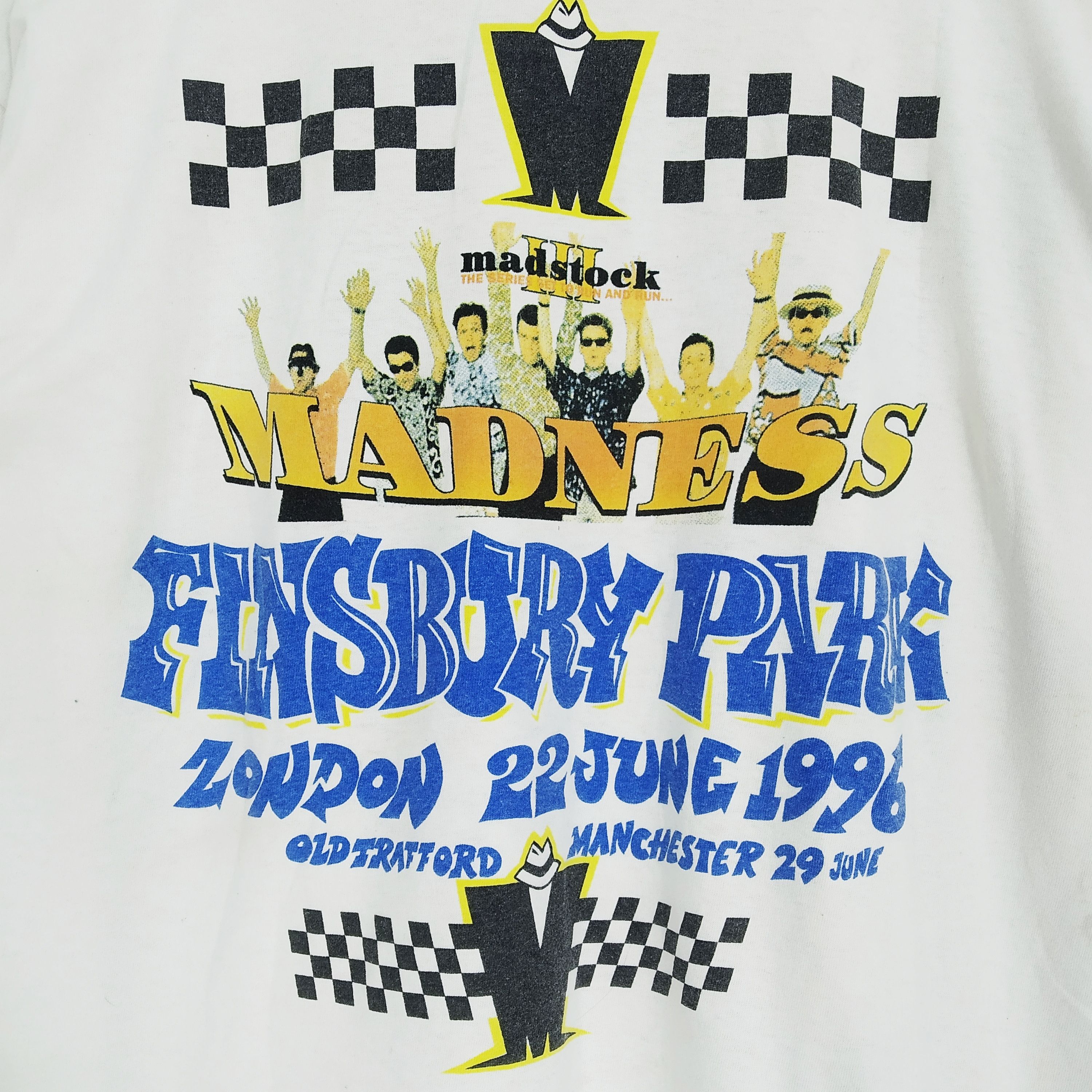 Band Tees Vintage 90s Madness English Ska Pop Rock Band Tour Music Size US XL / EU 56 / 4 - 7 Thumbnail