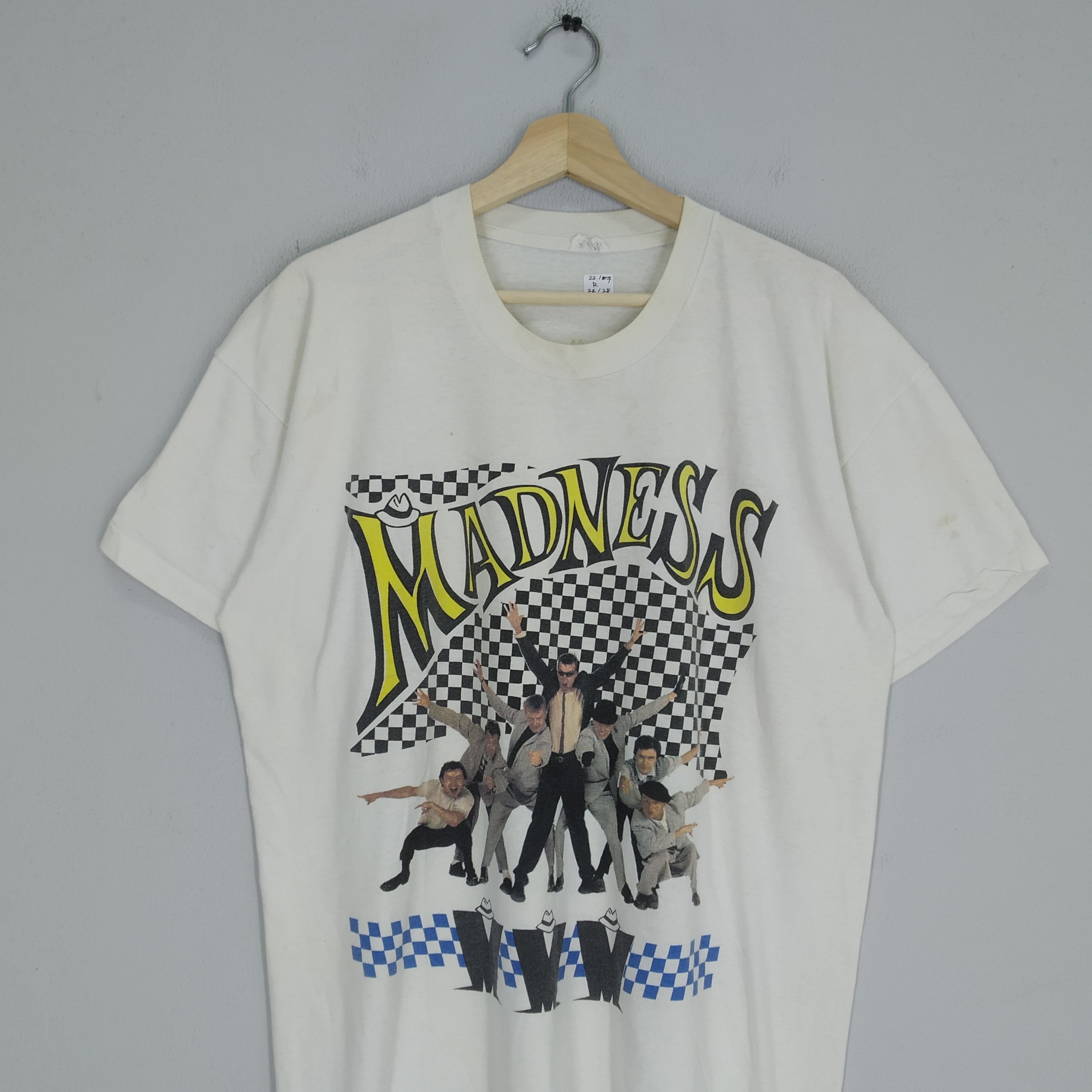 Band Tees Vintage 90s Madness English Ska Pop Rock Band Tour Music Size US XL / EU 56 / 4 - 3 Thumbnail