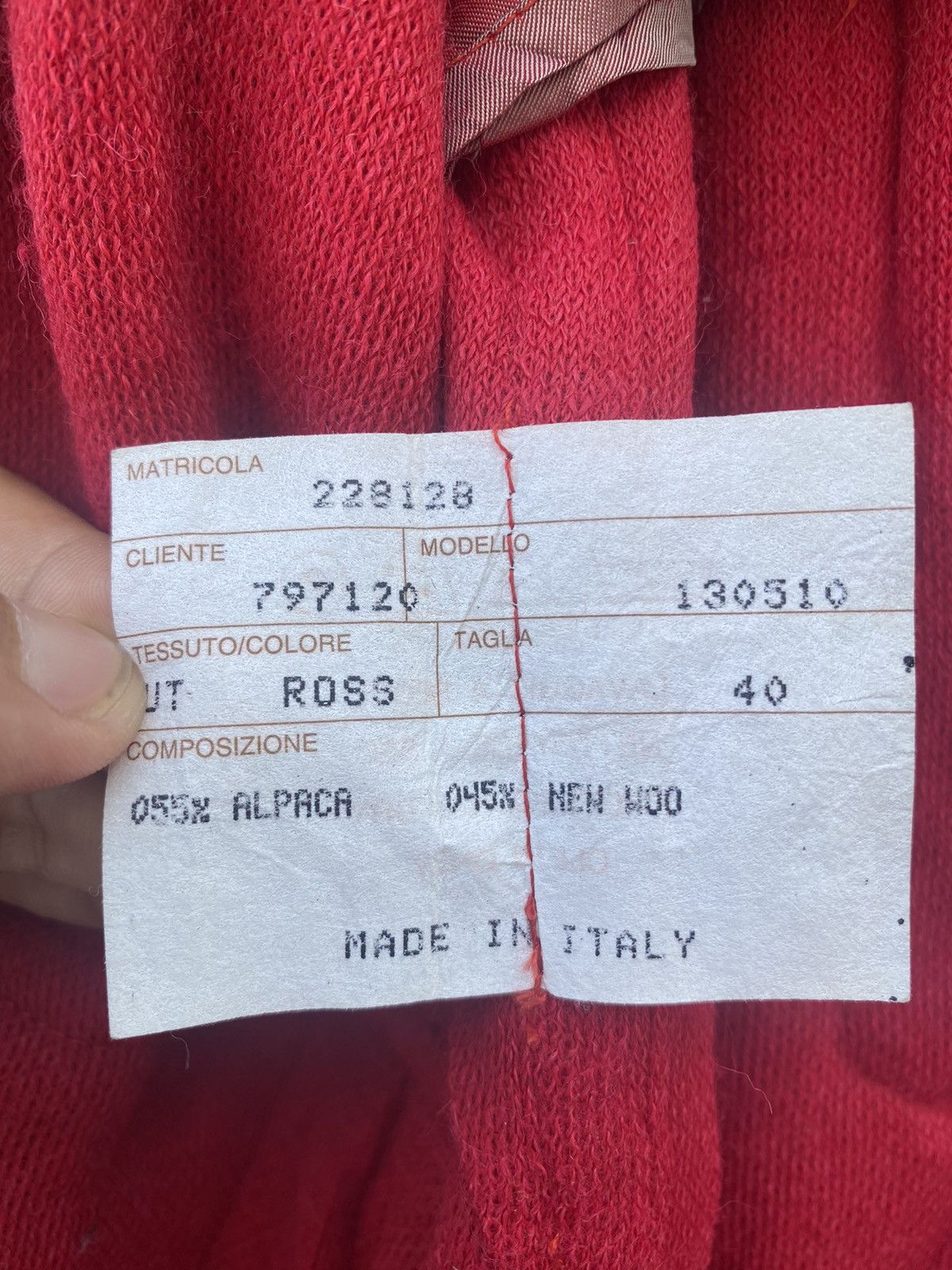 Agnona AGNONA alpaca mix wool fabric red coat jacket Size S / US 4 / IT 40 - 5 Thumbnail