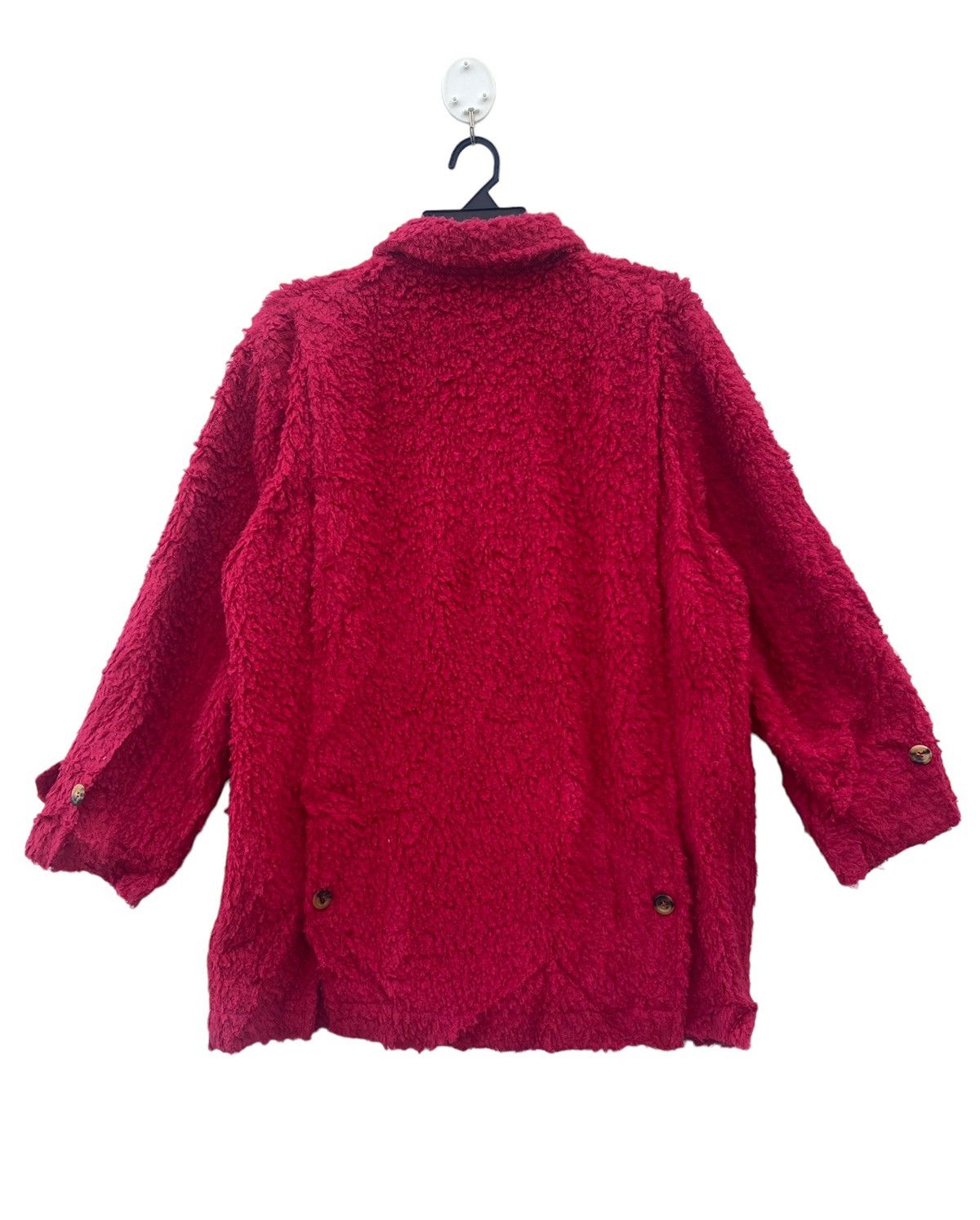 Agnona AGNONA alpaca mix wool fabric red coat jacket Size S / US 4 / IT 40 - 3 Thumbnail