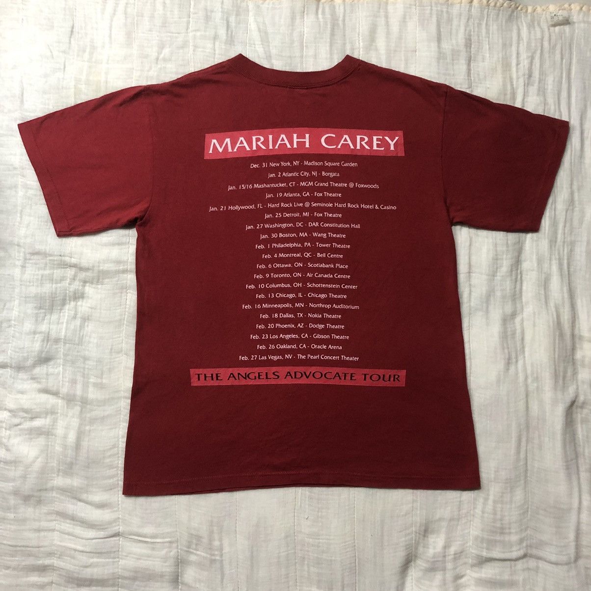 Band Tees × Vintage Mariah Carey Tour T Shirt Size US M / EU 48-50 / 2 - 2 Thumbnail