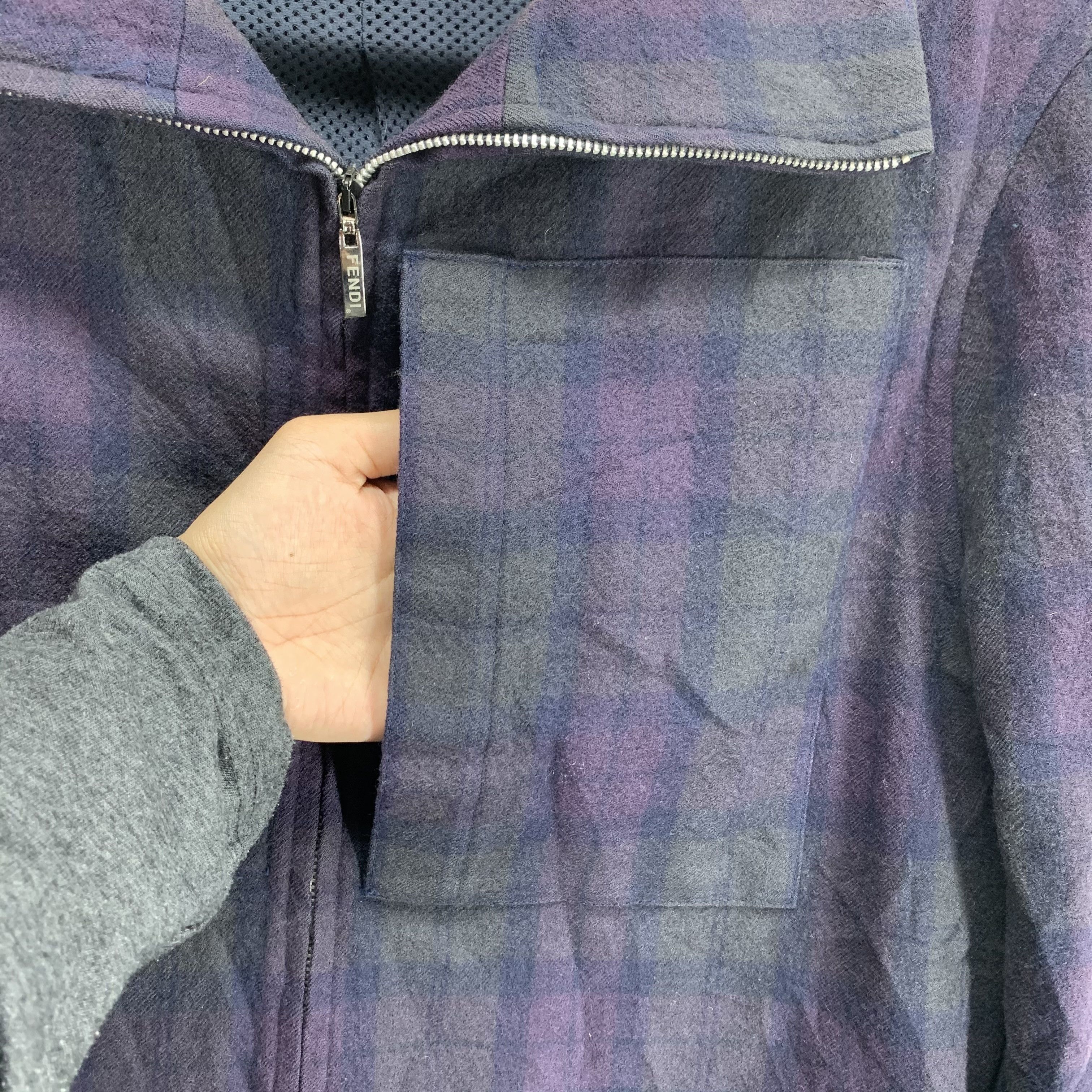 Fendi Vintage 73's FENDI 365 TARTAN WOOL JACKET #3160-102 Size US S / EU 44-46 / 1 - 9 Thumbnail