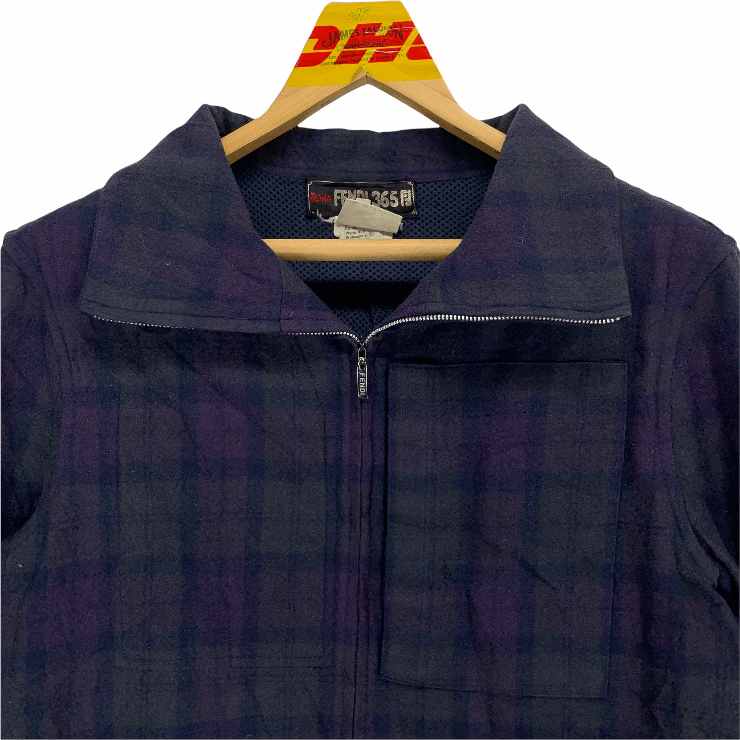 Fendi Vintage 73's FENDI 365 TARTAN WOOL JACKET #3160-102 Size US S / EU 44-46 / 1 - 2 Thumbnail