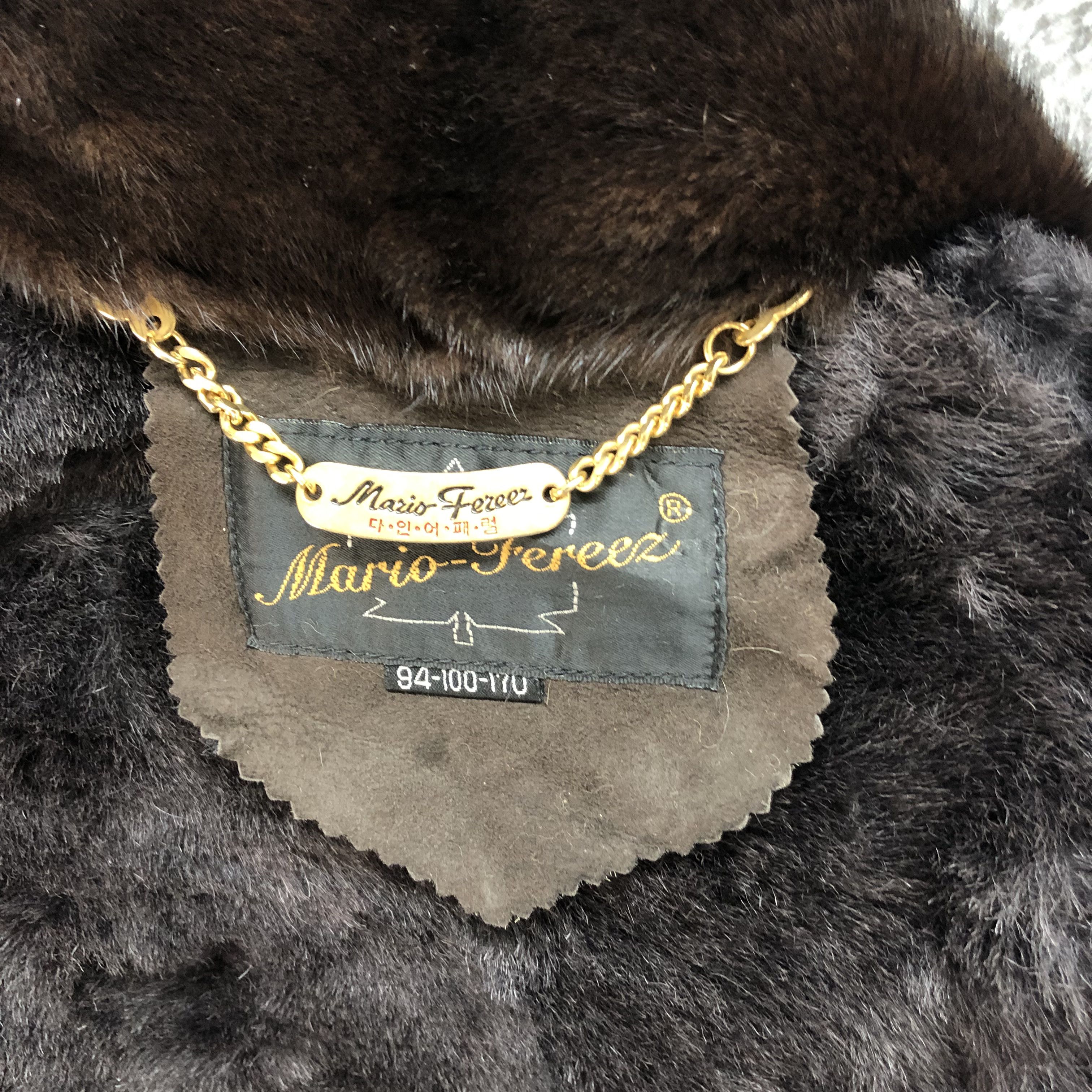 Japanese Brand MARIO FEREEZ FUR SHEEPSKIN SUEDE LEATHER COAT #6696-80 Size M / US 6-8 / IT 42-44 - 8 Thumbnail