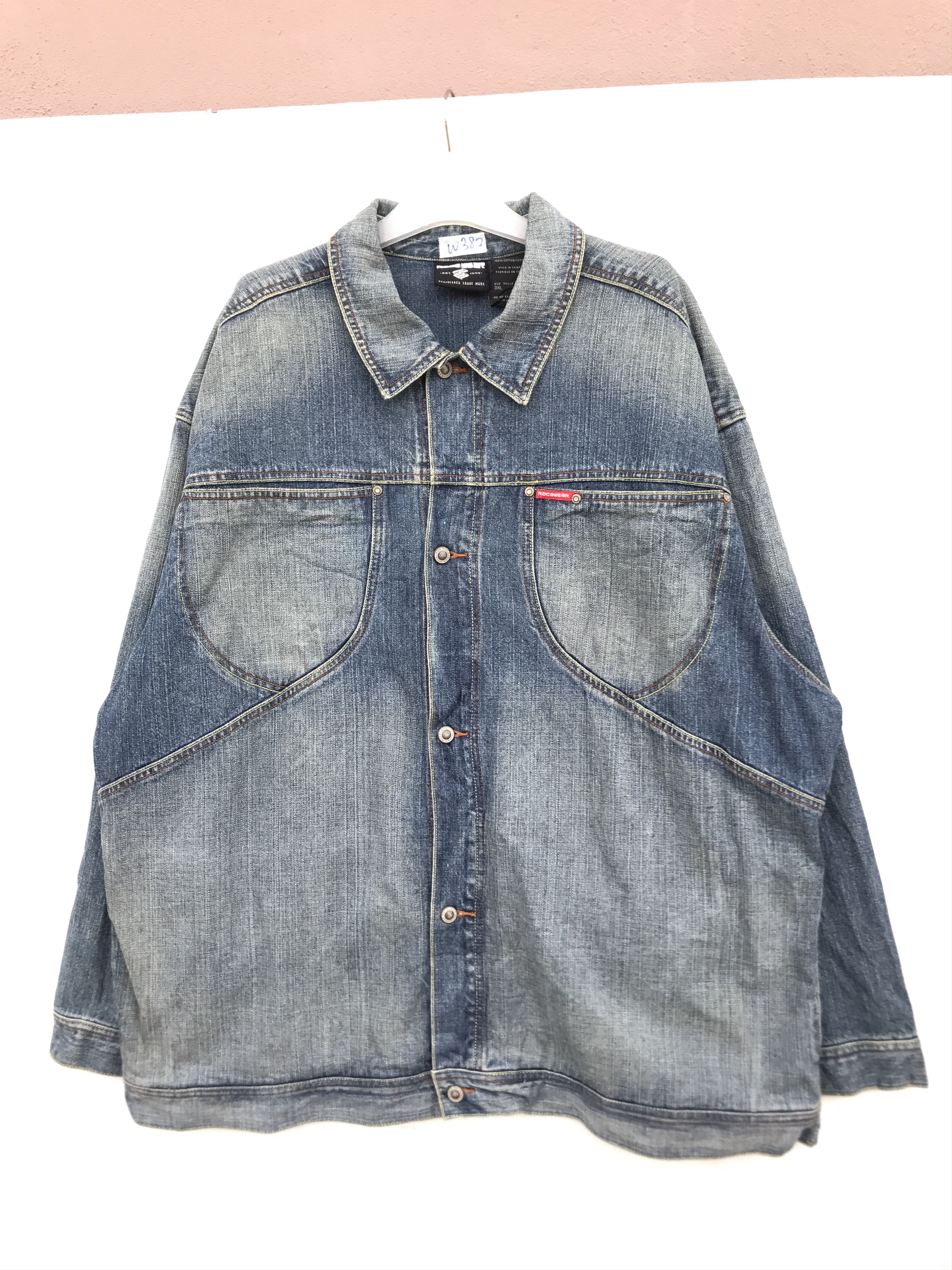 Other STEAL!! ROCA WEAR DENIM JACKET Size US XXL / EU 58 / 5 - 1 Thumbnail