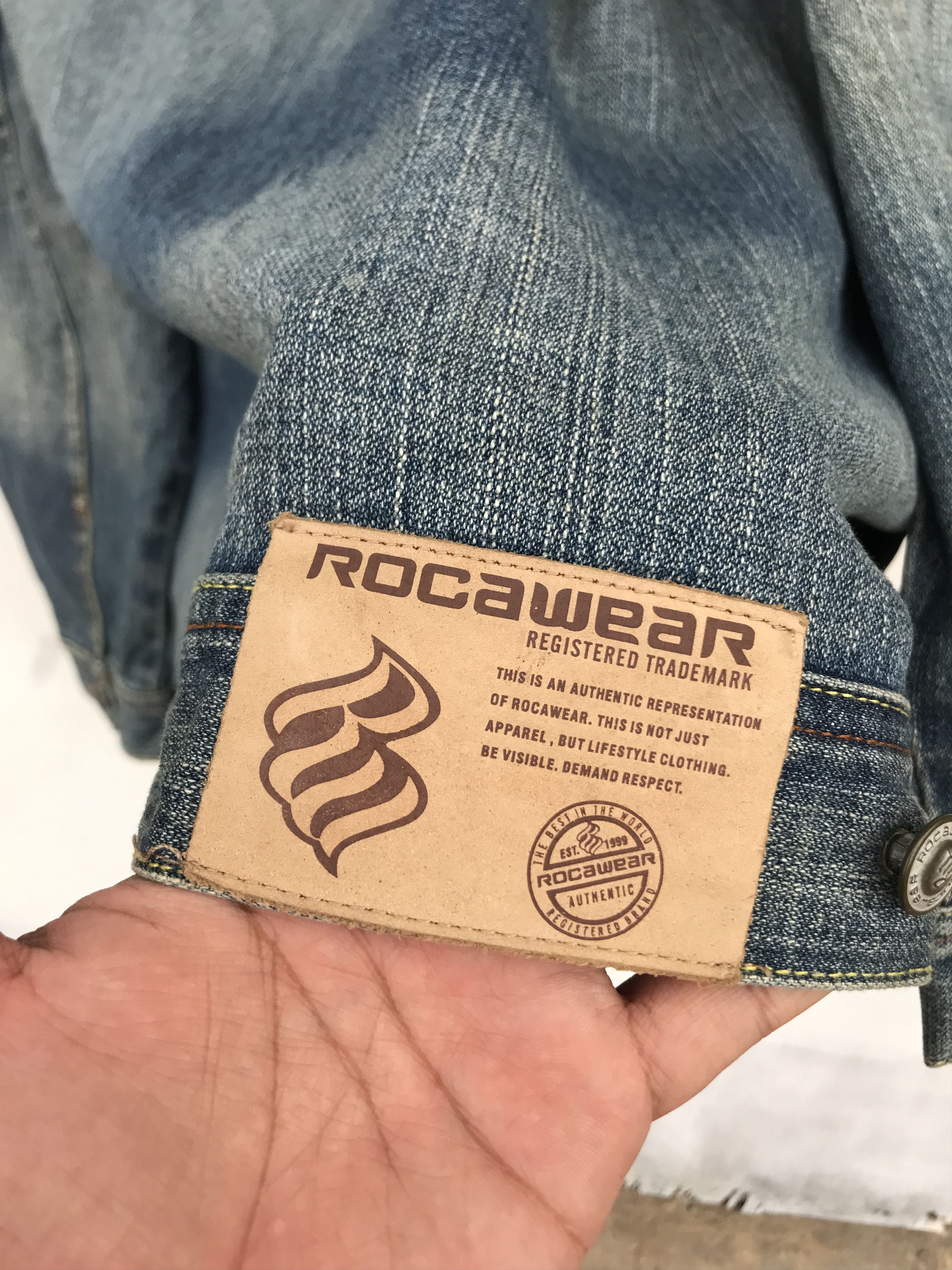 Other STEAL!! ROCA WEAR DENIM JACKET Size US XXL / EU 58 / 5 - 7 Thumbnail