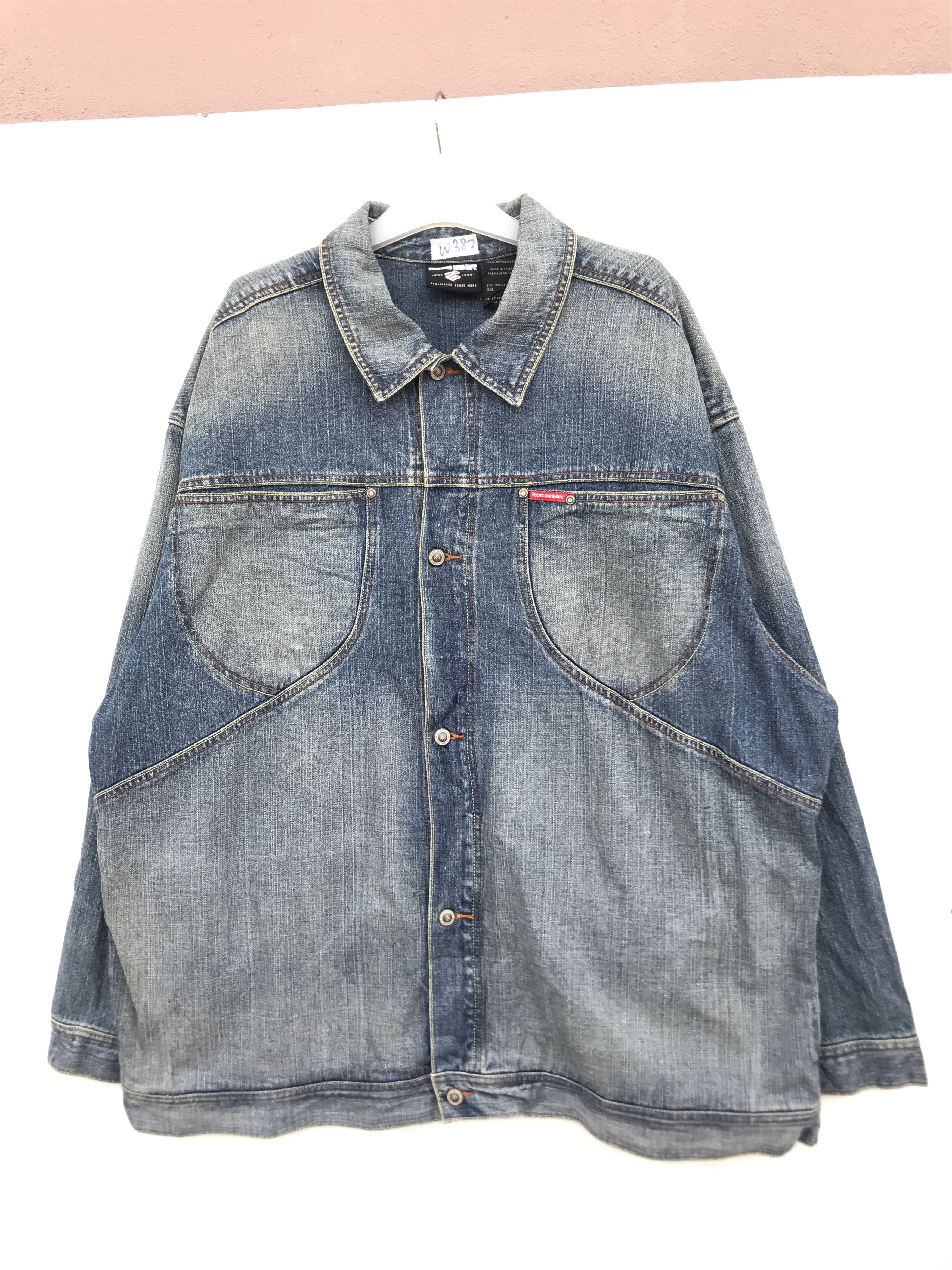 Other STEAL!! ROCA WEAR DENIM JACKET Size US XXL / EU 58 / 5 - 2 Thumbnail