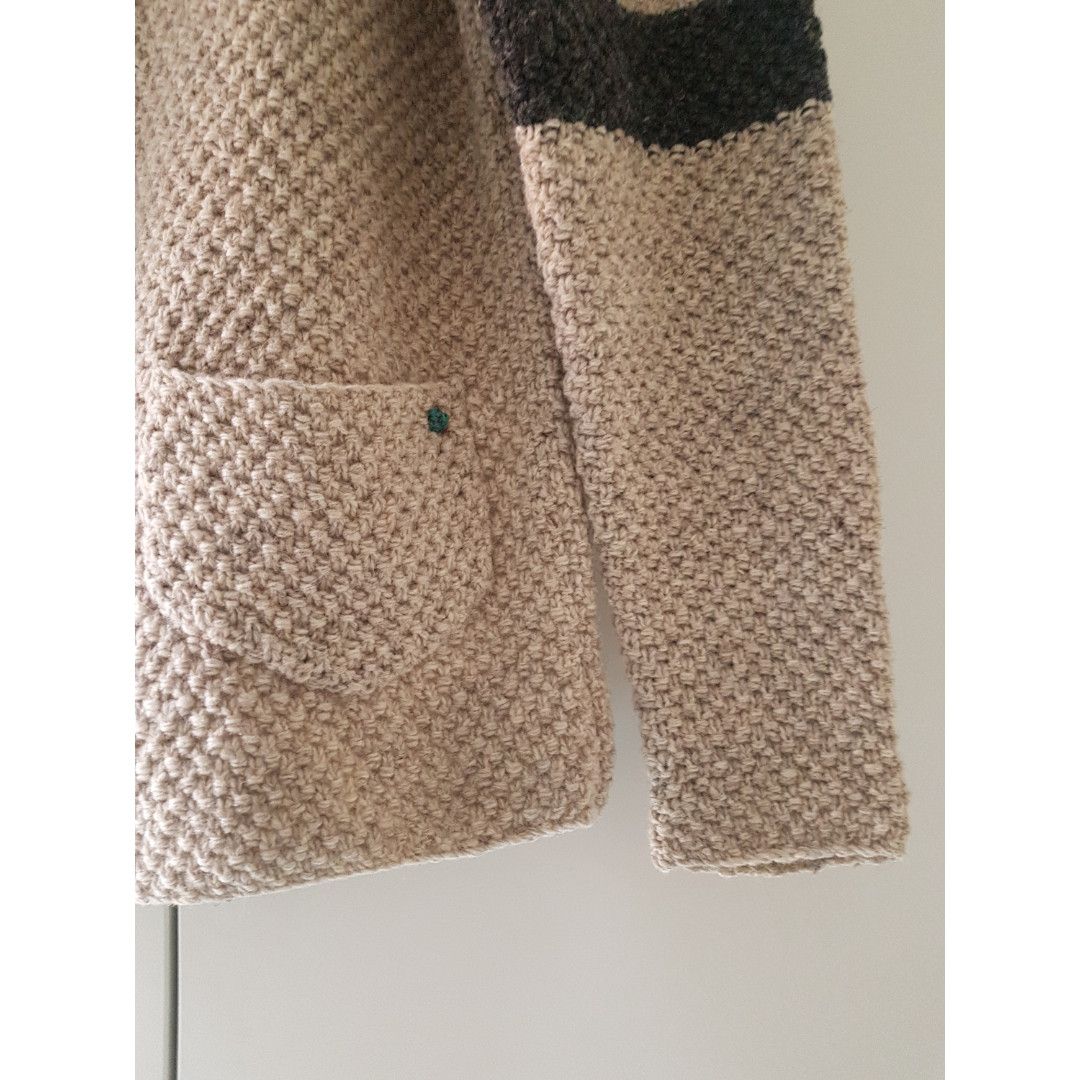 Other Knitted Wool Cardigan with Turquoise Stone Detail Size US L / EU 52-54 / 3 - 3 Thumbnail