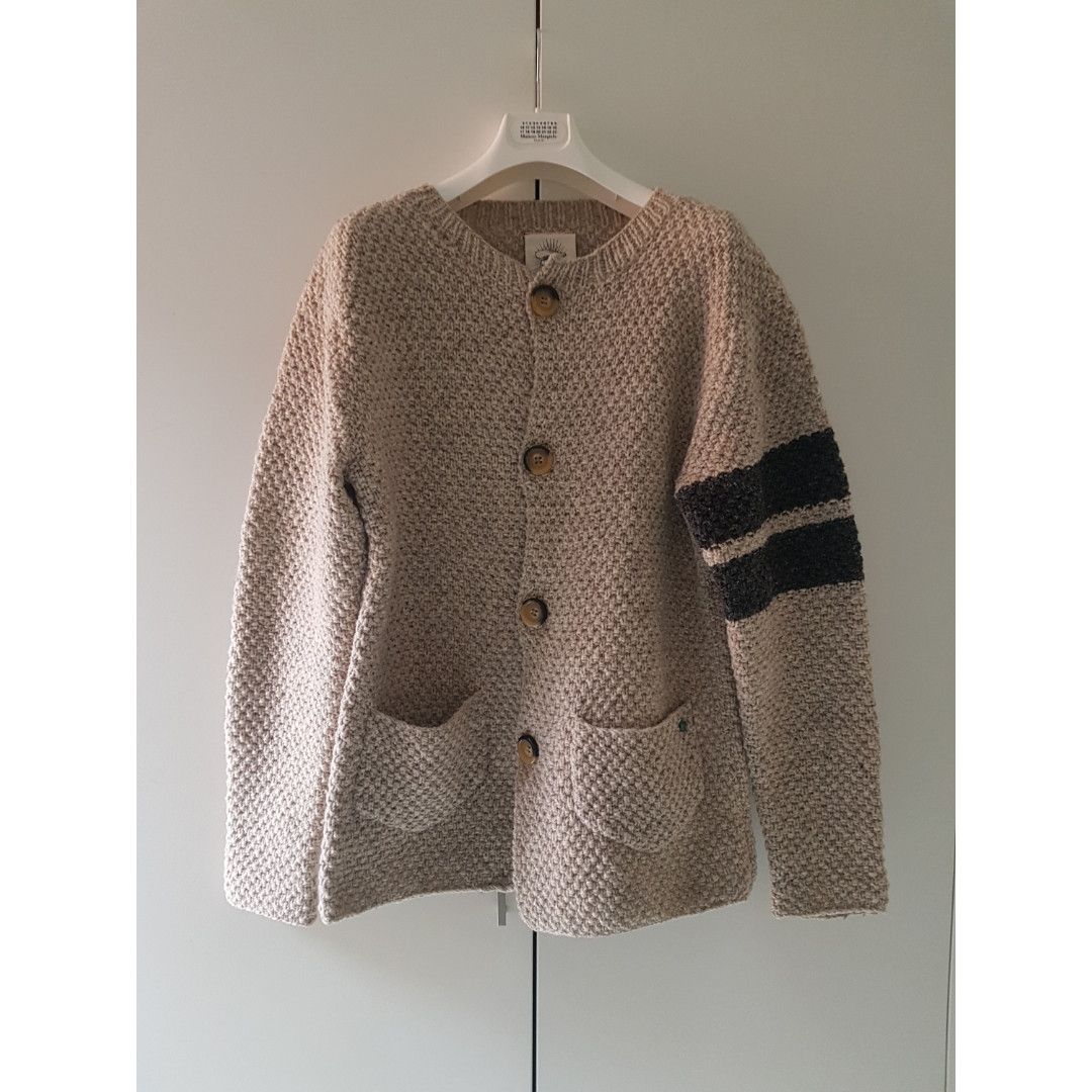 Other Knitted Wool Cardigan with Turquoise Stone Detail Size US L / EU 52-54 / 3 - 2 Thumbnail