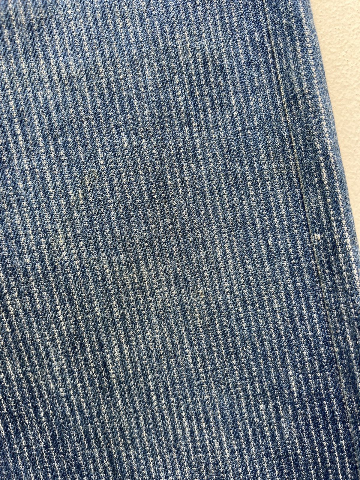 Levi's RARE!! Vintage 80s Levi’s 501 Striped Twill Blue Denim Jeans Size US 28 / EU 44 - 13 Thumbnail
