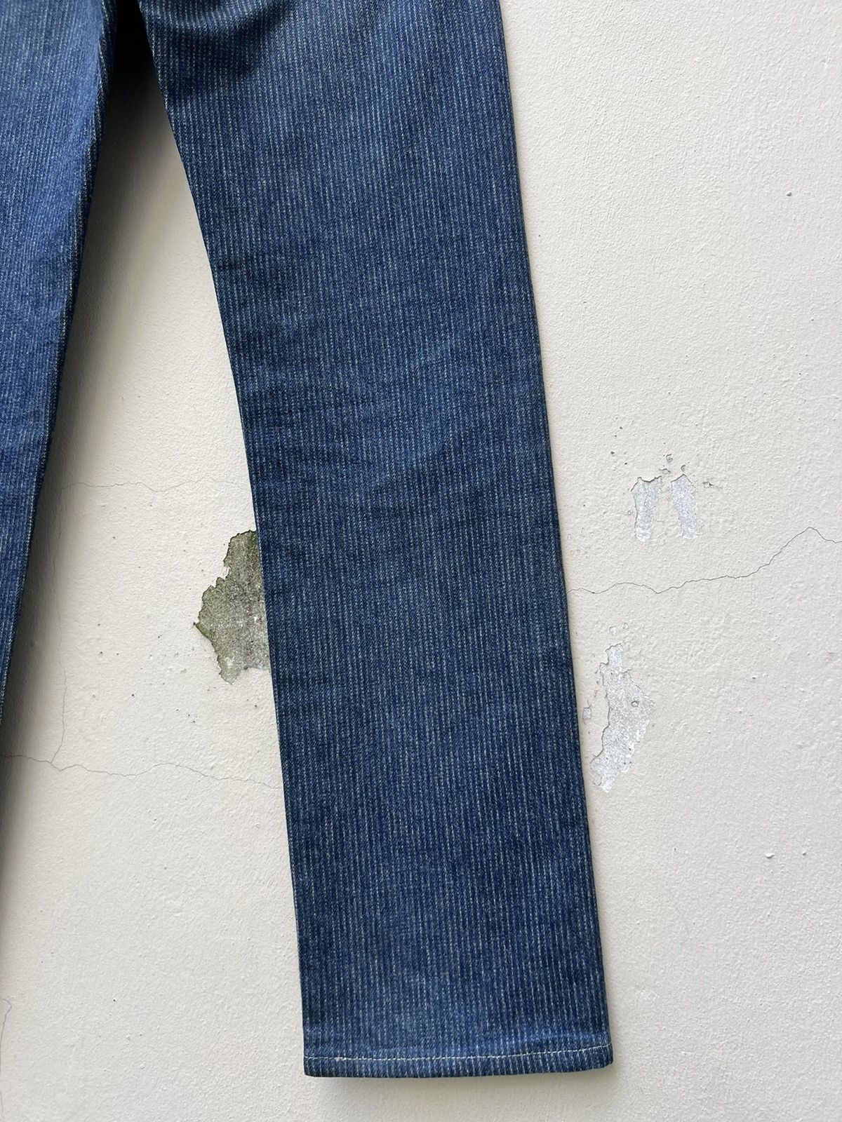 Levi's RARE!! Vintage 80s Levi’s 501 Striped Twill Blue Denim Jeans Size US 28 / EU 44 - 21 Thumbnail