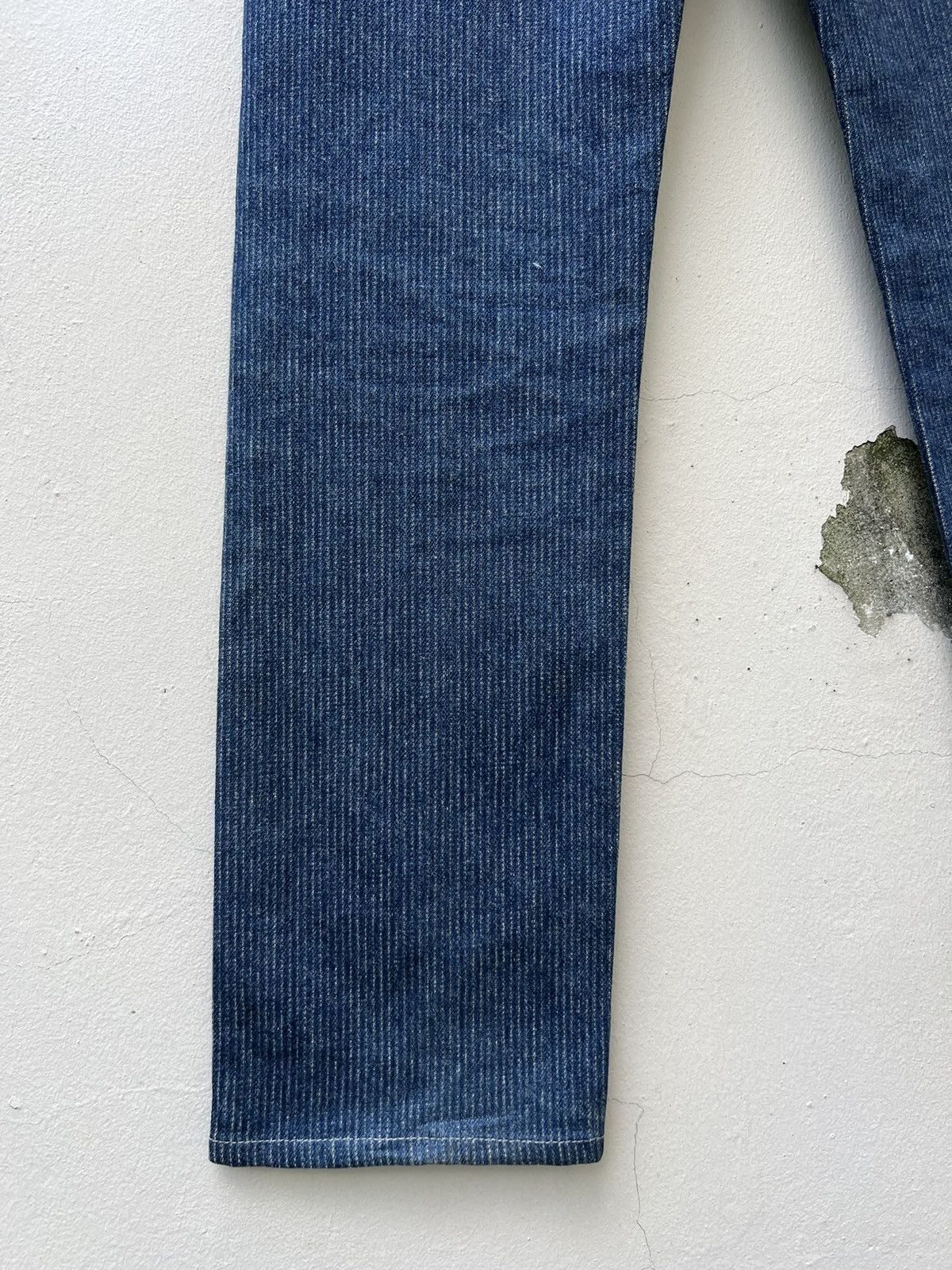 Levi's RARE!! Vintage 80s Levi’s 501 Striped Twill Blue Denim Jeans Size US 28 / EU 44 - 18 Thumbnail