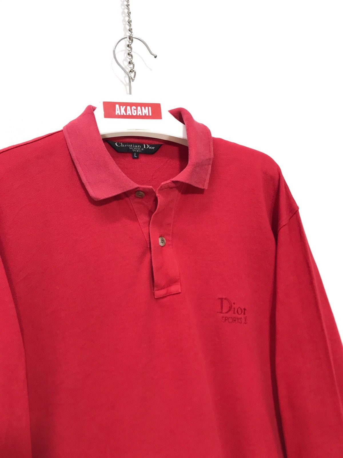 Christian Dior Monsieur Vtg Christian Dior Sport Polo Shirt 28🟩 Size US L / EU 52-54 / 3 - 1 Thumbnail