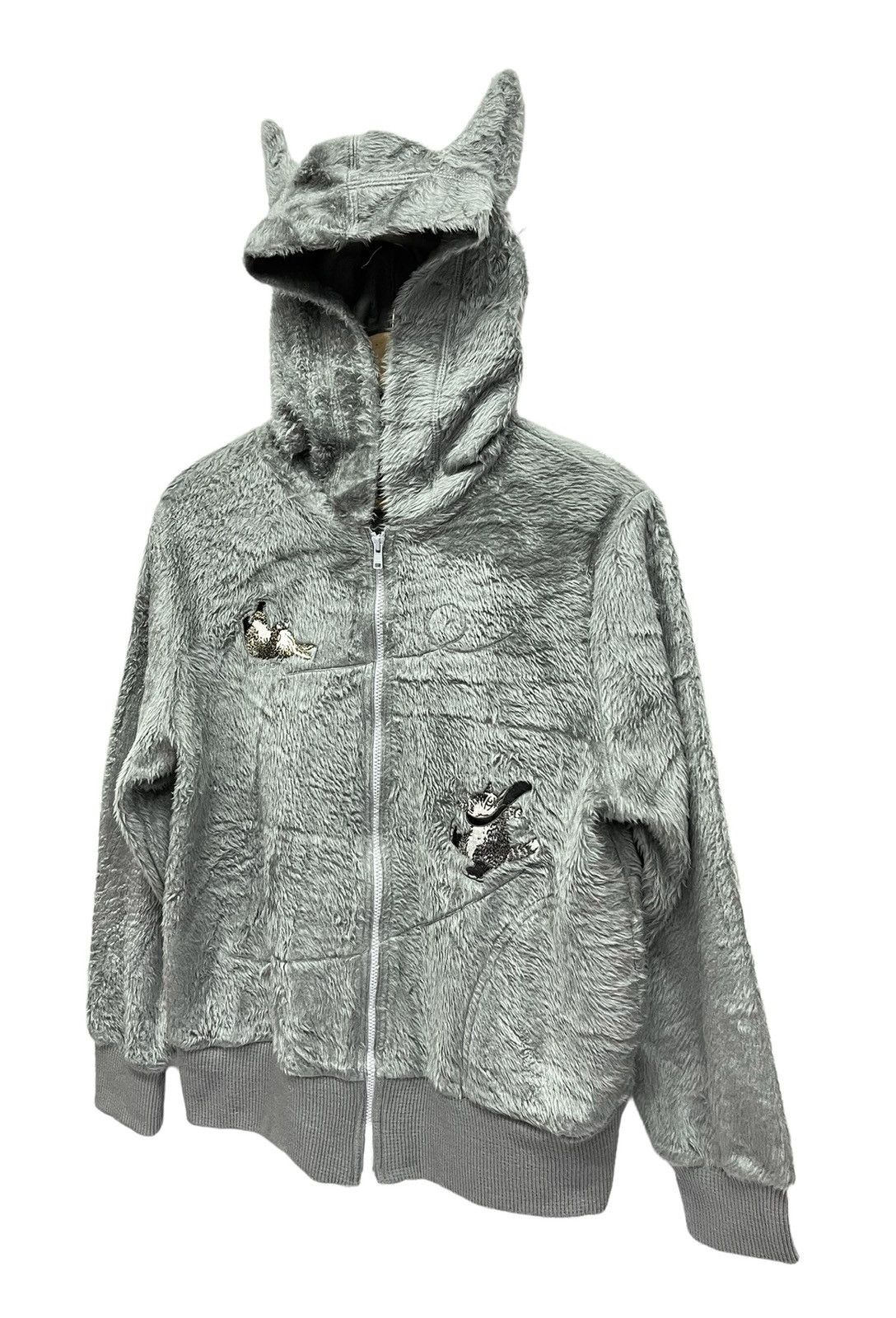 CAT'S PAW VERY RARE🔥Vintage WACHIFIELD Fluffy Fur Fleece Ears Hoodie Size US S / EU 44-46 / 1 - 6 Thumbnail