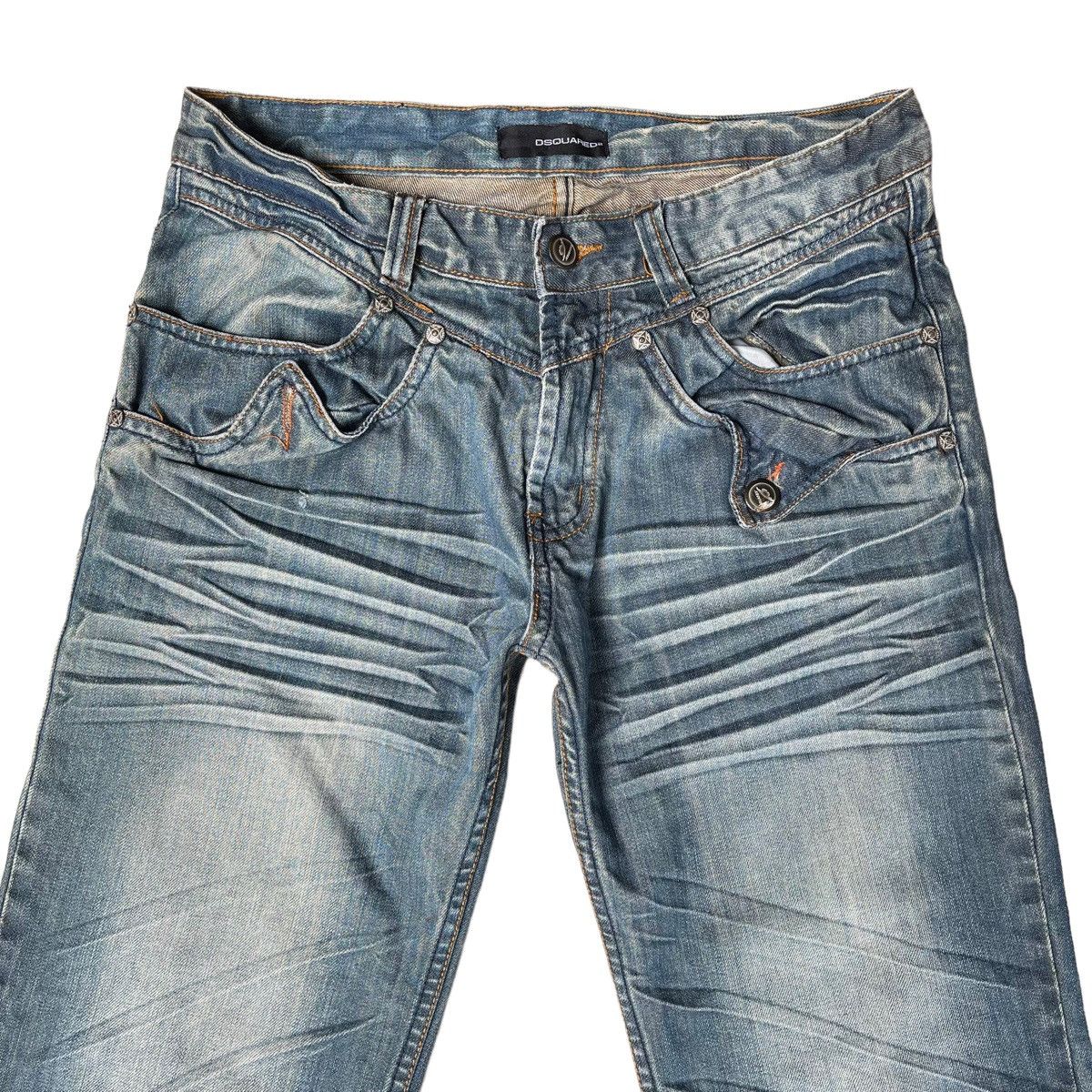 Dsquared2 FLARED🔥DISTRESSED DSQUARED2 DENIM PANTS Size US 34 / EU 50 - 2 Thumbnail