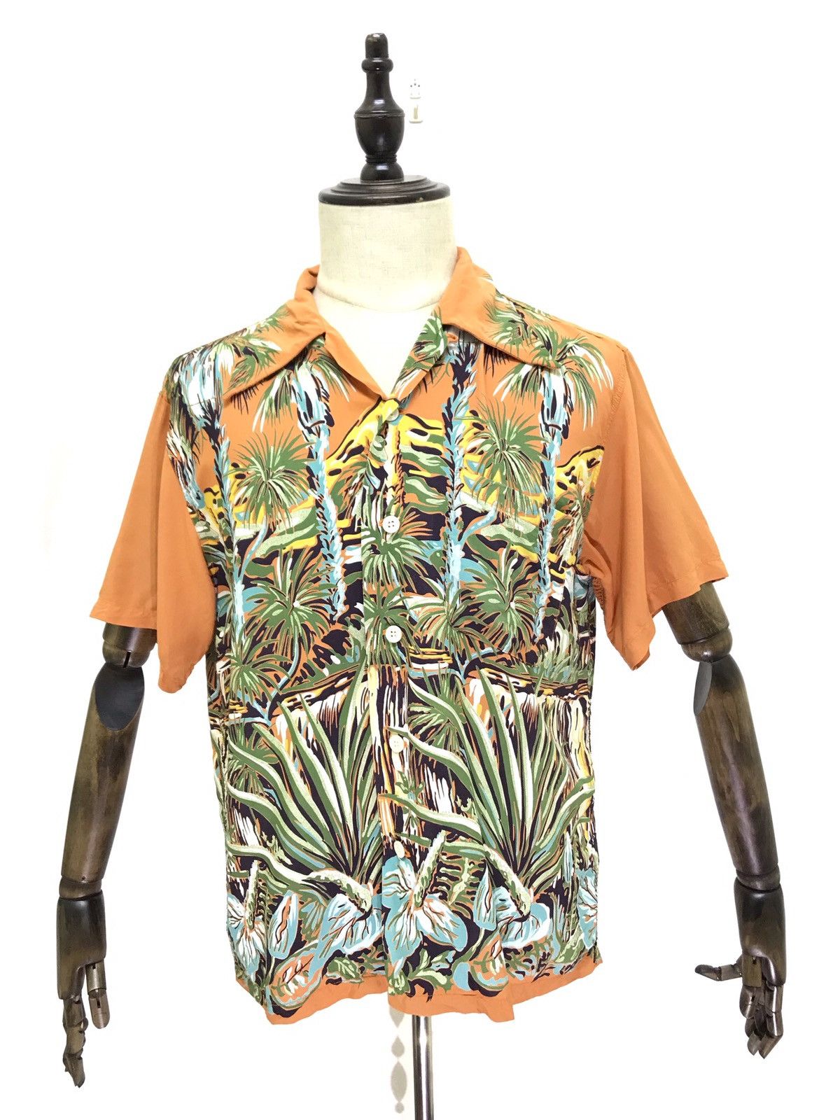 Sun Surf 🐆Sun Surf 100% Rayon Palm Trees Border Hawaiian Shirt Size US M / EU 48-50 / 2 - 2 Thumbnail