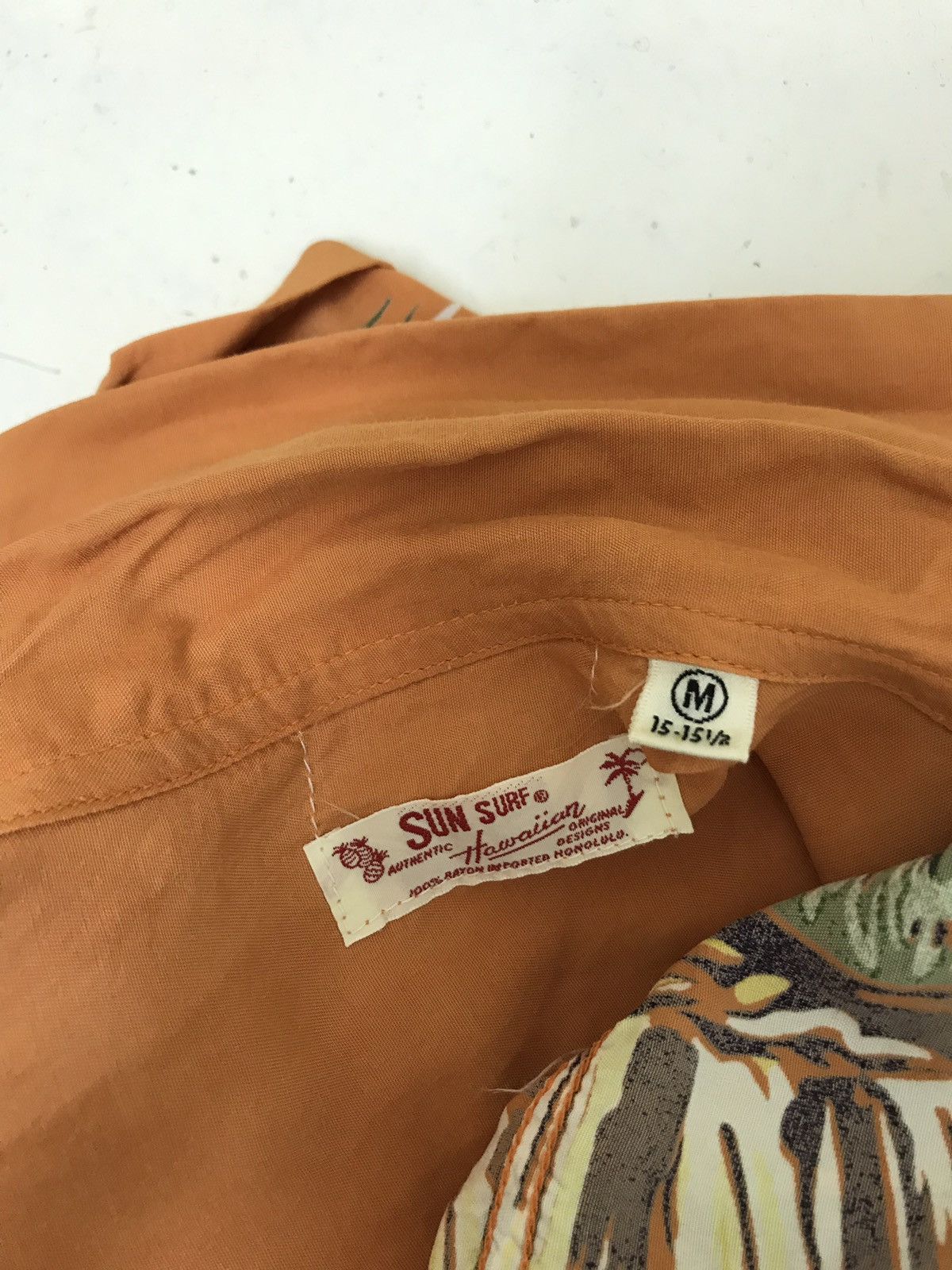 Sun Surf 🐆Sun Surf 100% Rayon Palm Trees Border Hawaiian Shirt Size US M / EU 48-50 / 2 - 5 Thumbnail