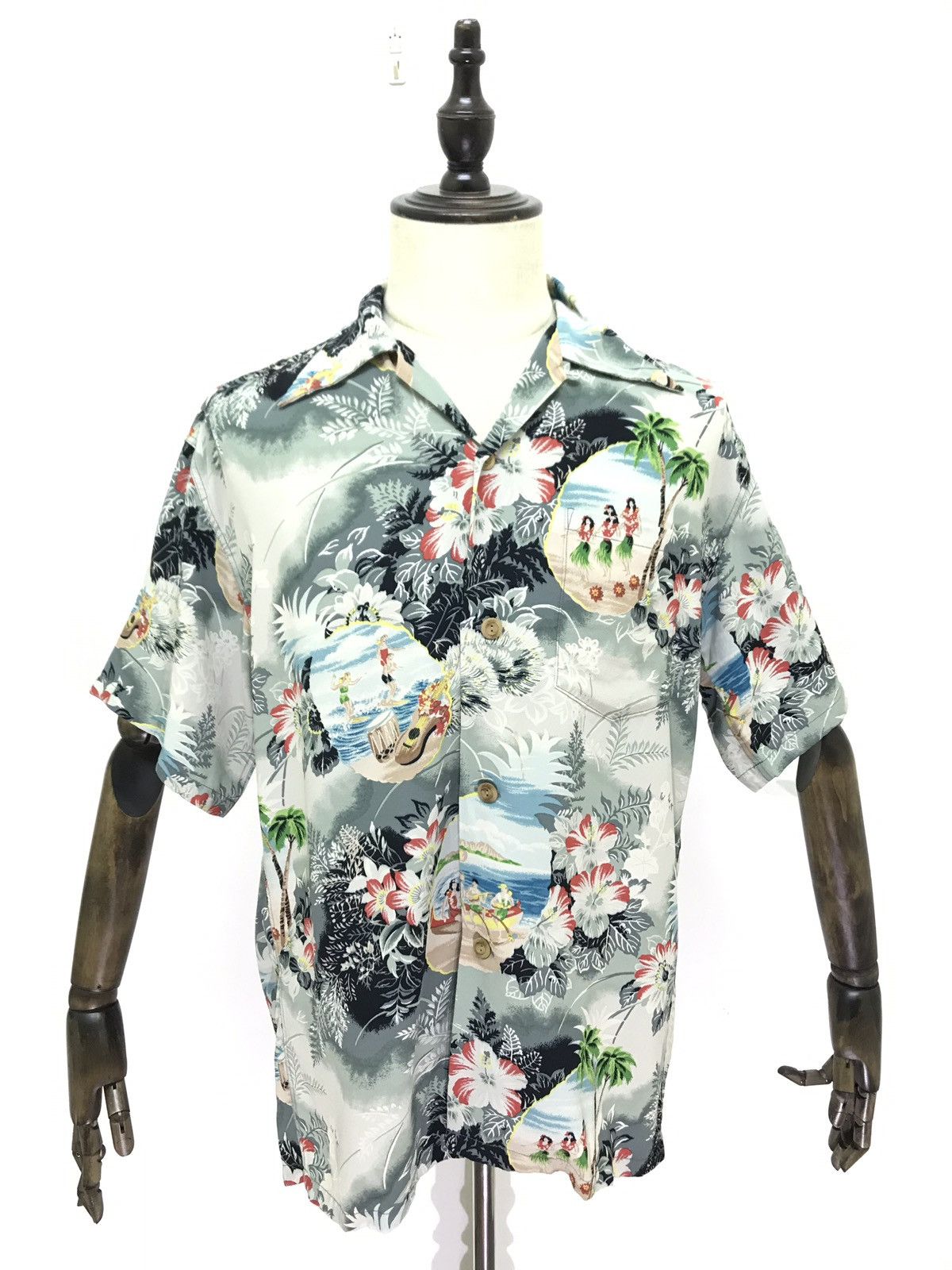 Sun Surf 🌴Sun Surf 100% Rayon Crepe Kimono Beach Hawaiian Shirt Size US M / EU 48-50 / 2 - 2 Thumbnail