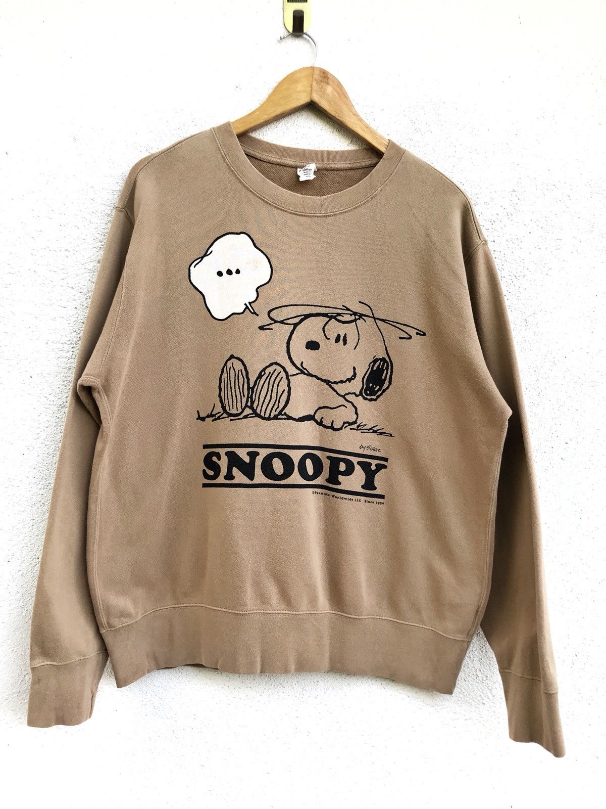 Peanuts × Uniqlo Vintage Snoppy Spell Out Logo Crewneck Sweatshirt Size US L / EU 52-54 / 3 - 1 Thumbnail