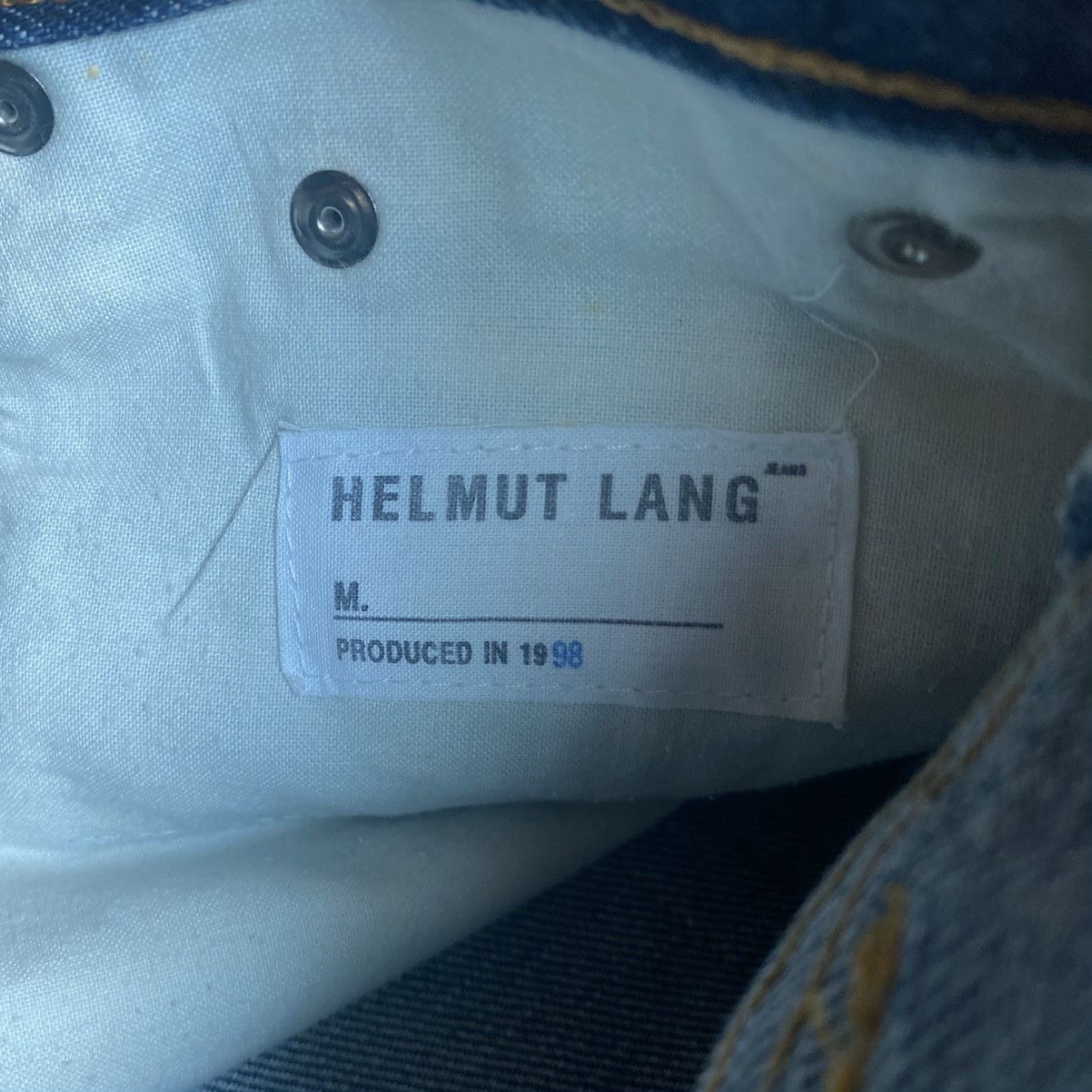 Helmut Lang Helmut Lang Archive 1998 Raw Denim Jeans Size US 29 - 4 Thumbnail