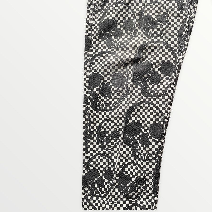 Comme des Garcons Homme Plus Runway SS11 Skull Checkered Print Pants Size US 33 - 6 Thumbnail