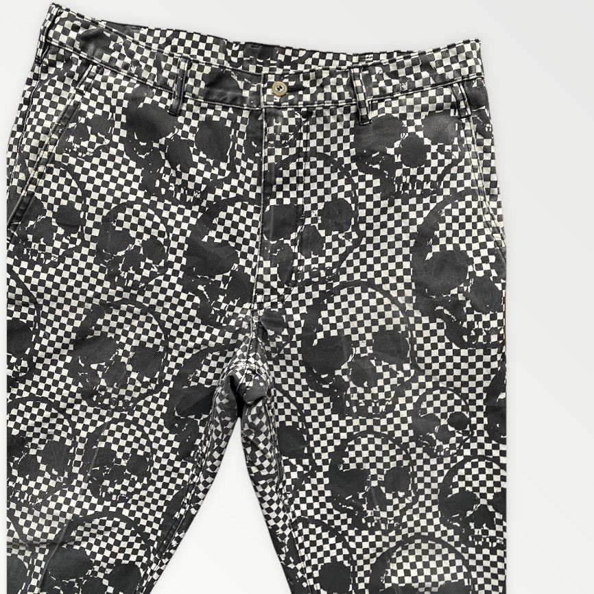 Comme des Garcons Homme Plus Runway SS11 Skull Checkered Print Pants Size US 33 - 5 Thumbnail