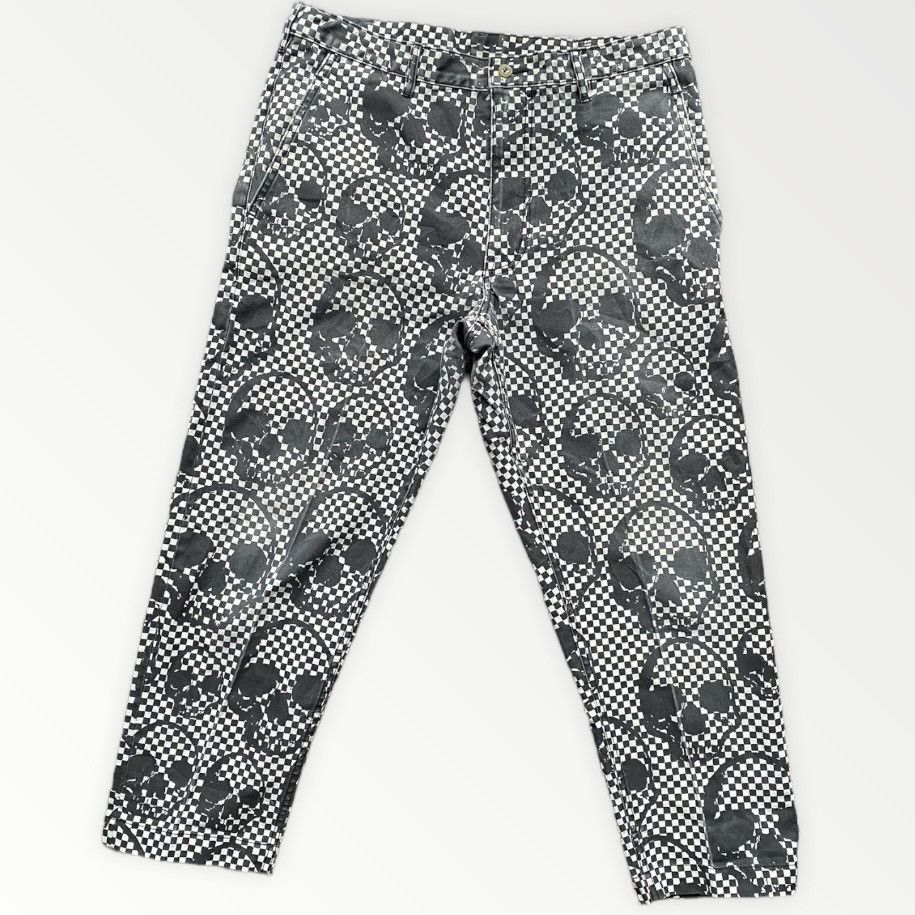 Comme des Garcons Homme Plus Runway SS11 Skull Checkered Print Pants Size US 33 - 4 Thumbnail