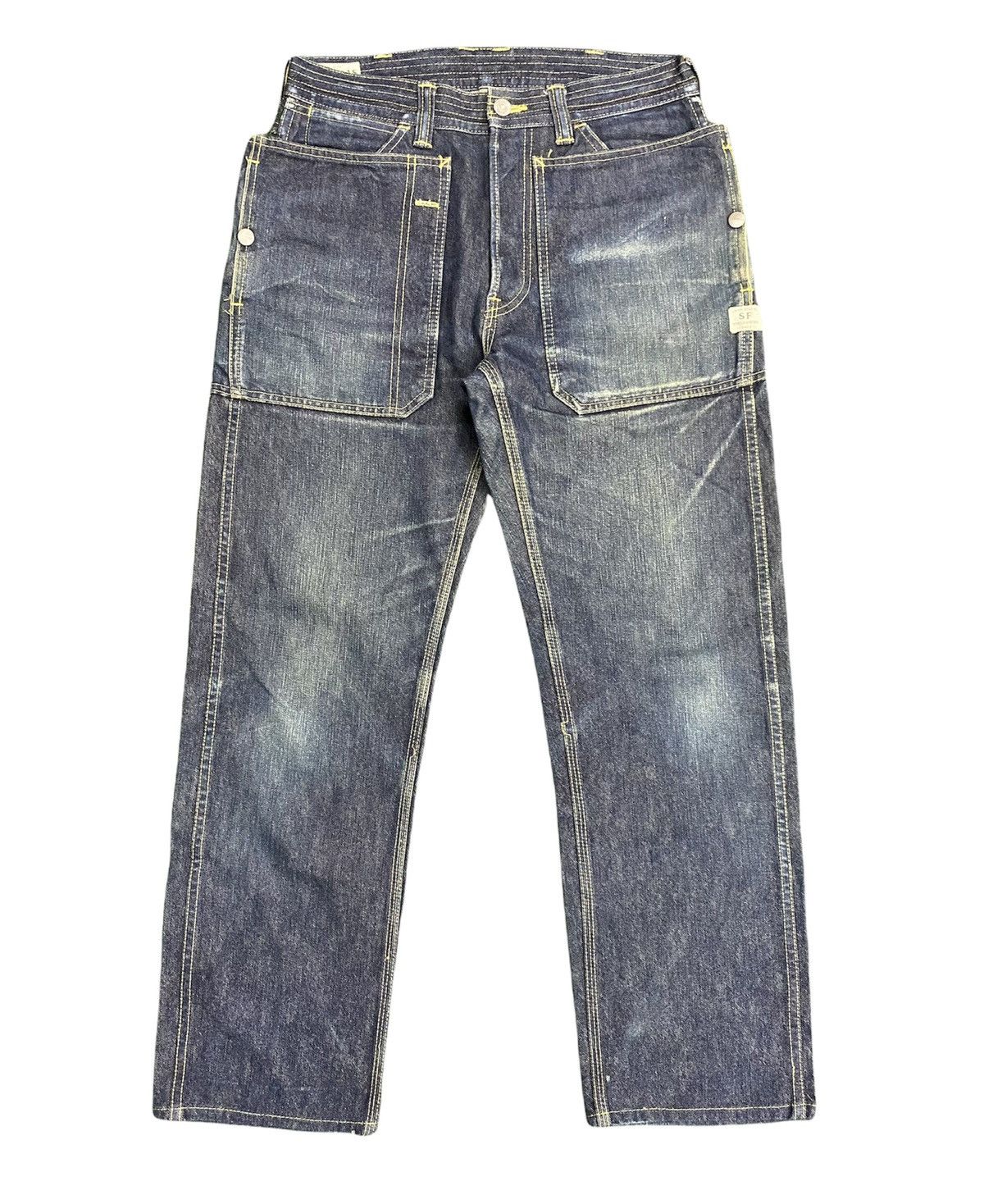 Japanese Brand Japanese Brand SasSafRas Hard Denim Size US 30 / EU 46 - 1 Thumbnail