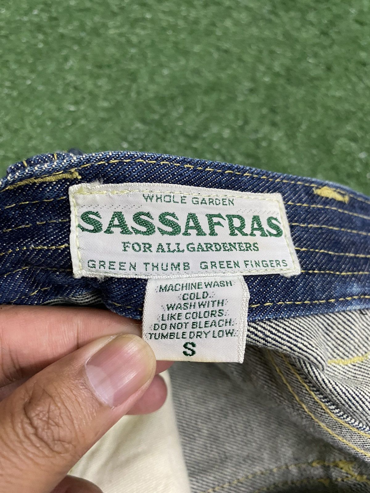 Japanese Brand Japanese Brand SasSafRas Hard Denim Size US 30 / EU 46 - 7 Thumbnail
