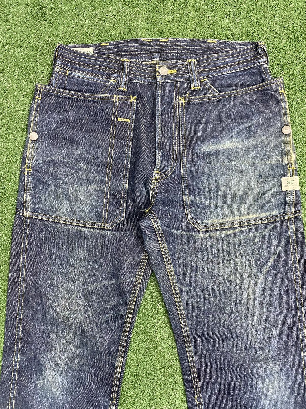 Japanese Brand Japanese Brand SasSafRas Hard Denim Size US 30 / EU 46 - 3 Thumbnail