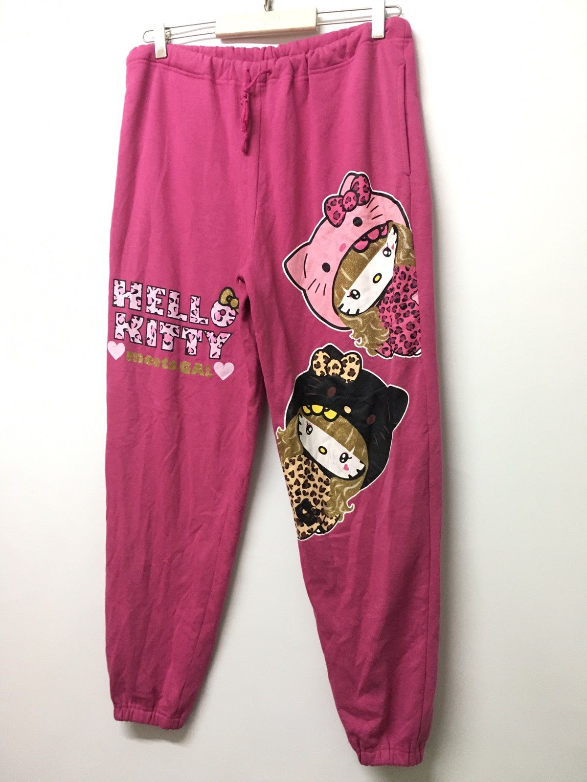 Anime ICONIC🔥Jogger pants HELLO KITTY Size US 38 / EU 54 - 4 Thumbnail