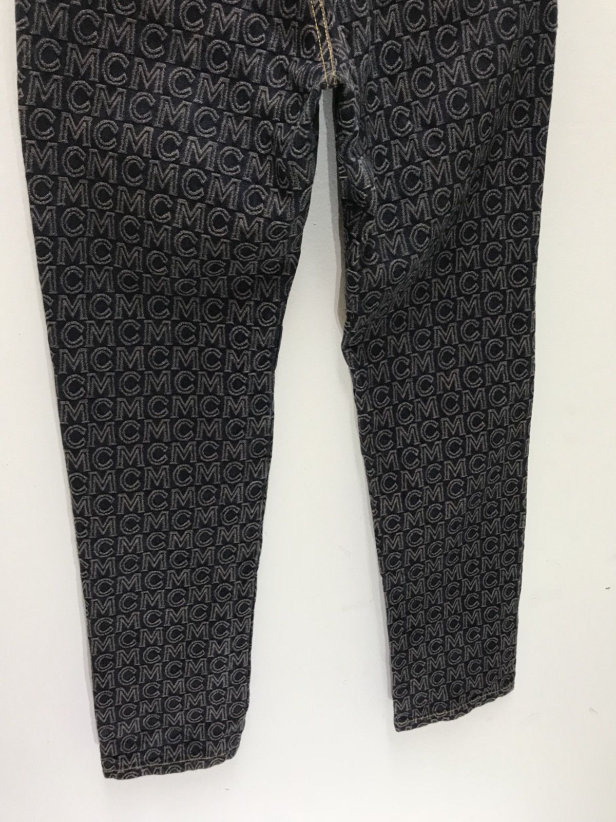 MCM MCM Monogram Full Embroidery Denim Pant Regular Size US 27 - 11 Thumbnail