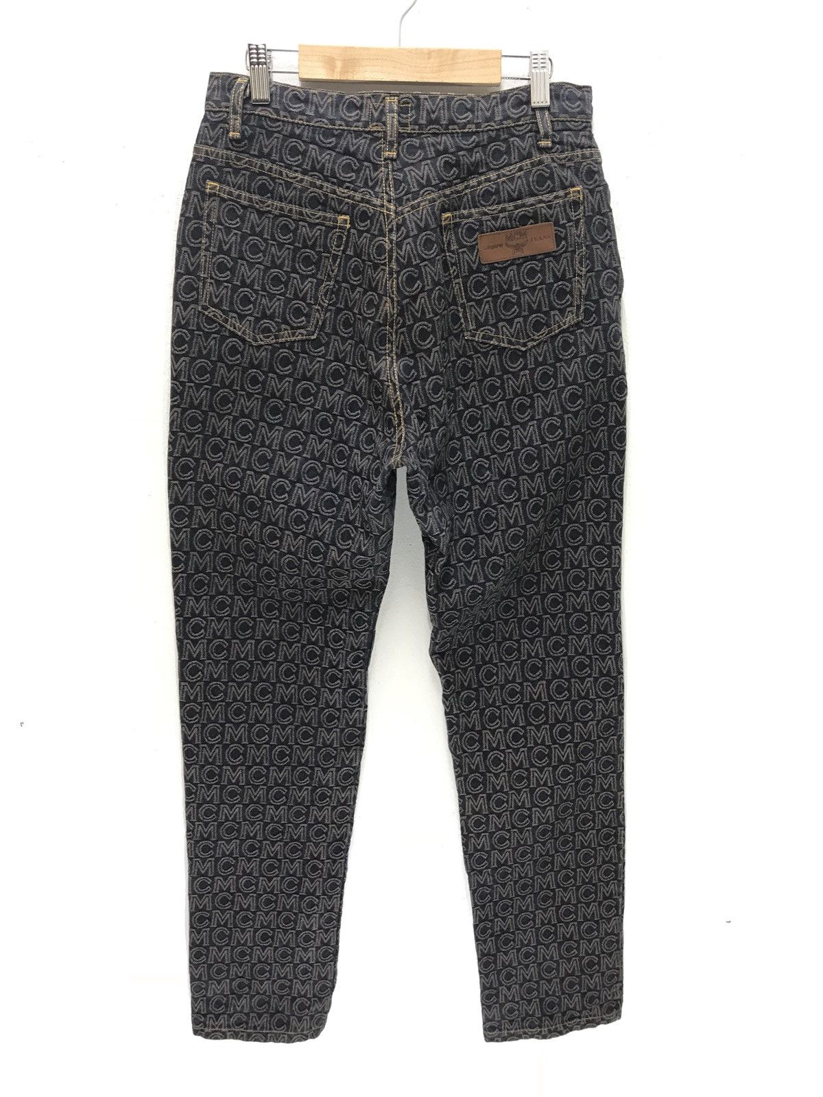 MCM MCM Monogram Full Embroidery Denim Pant Regular Size US 27 - 10 Thumbnail