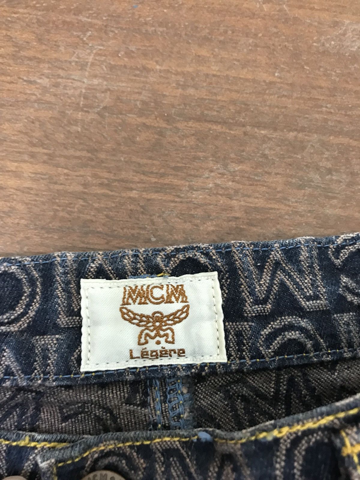 MCM MCM Monogram Full Embroidery Denim Pant Regular Size US 27 - 13 Thumbnail