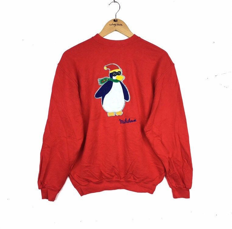 Japanese Brand Vintage Miki House Sweatshirt Big Logo Pingu Embroidery Size US M / EU 48-50 / 2 - 1 Thumbnail