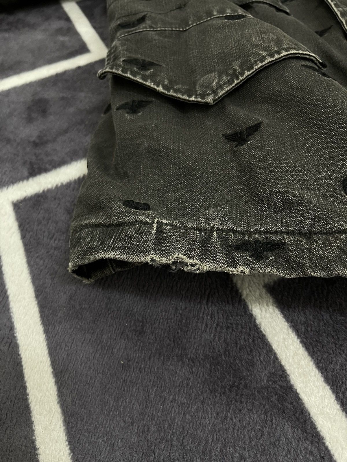 Neighborhood 🛩Military Style Denim Full Embroydery Pattern Padding 2🟩4 Size US M / EU 48-50 / 2 - 15 Thumbnail