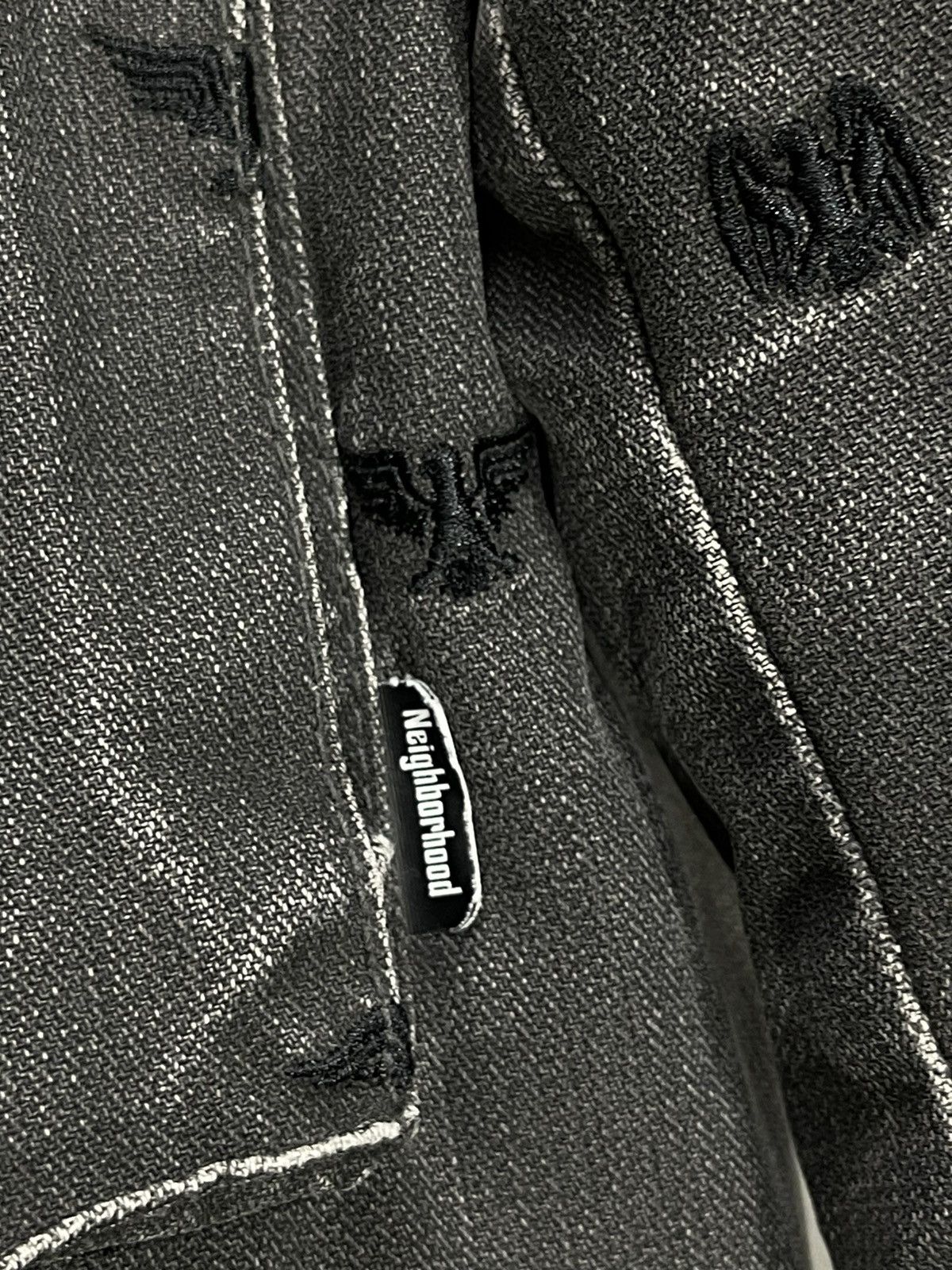 Neighborhood 🛩Military Style Denim Full Embroydery Pattern Padding 2🟩4 Size US M / EU 48-50 / 2 - 6 Thumbnail