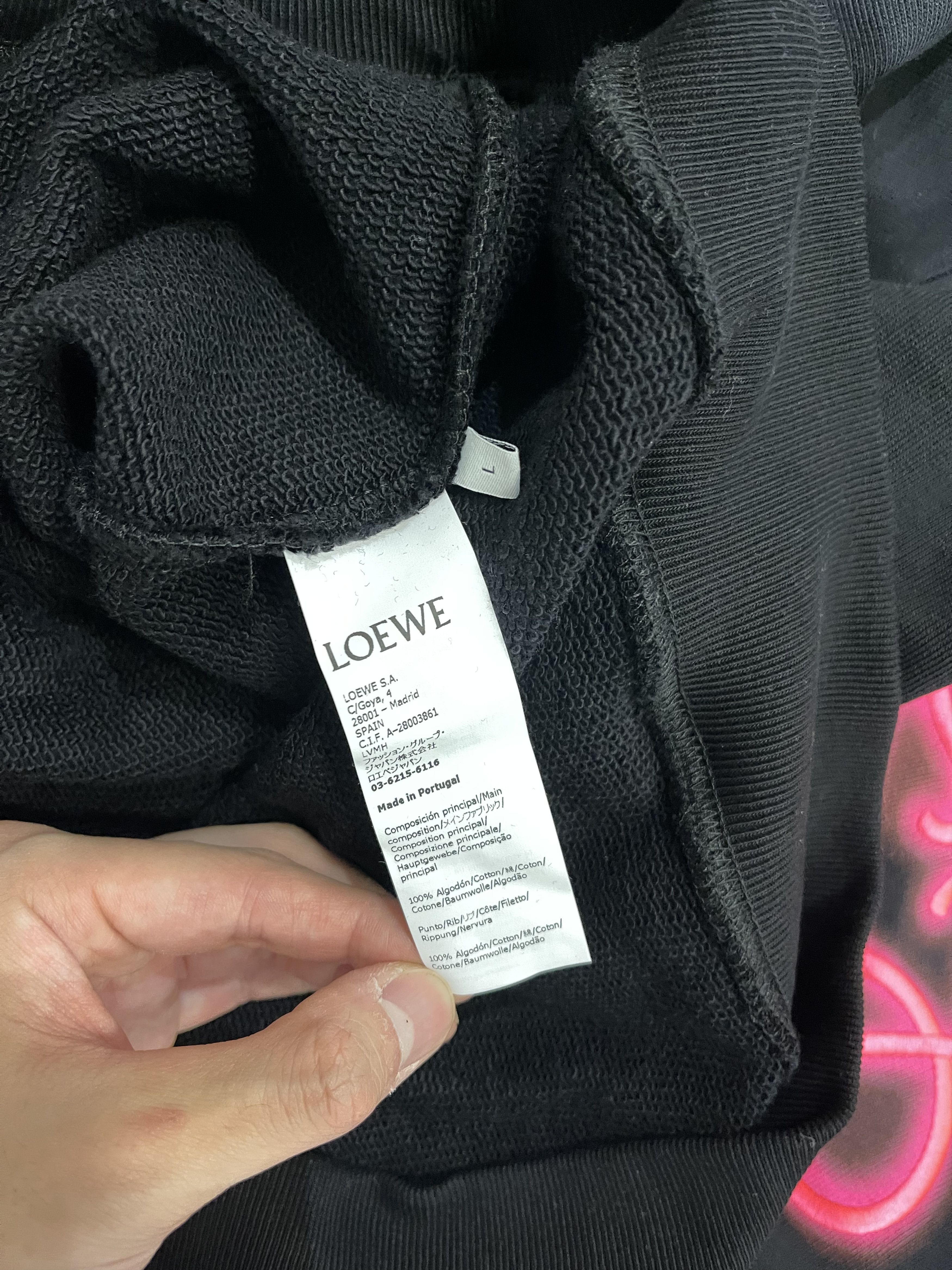 Loewe Neon Anagram Hoodie Size US L / EU 52-54 / 3 - 8 Thumbnail