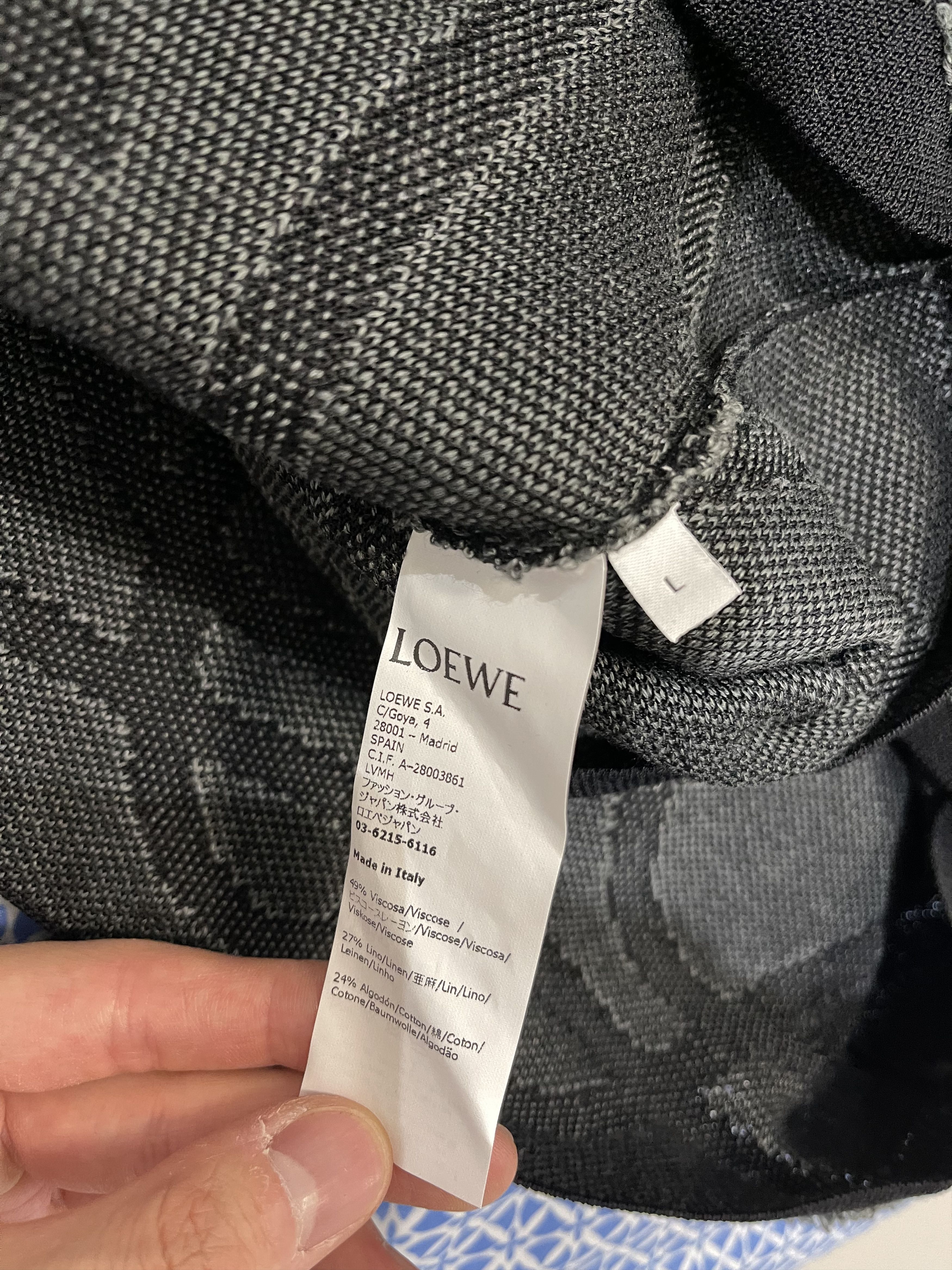 Loewe Anagram Jacquard Sweater Size US L / EU 52-54 / 3 - 6 Thumbnail