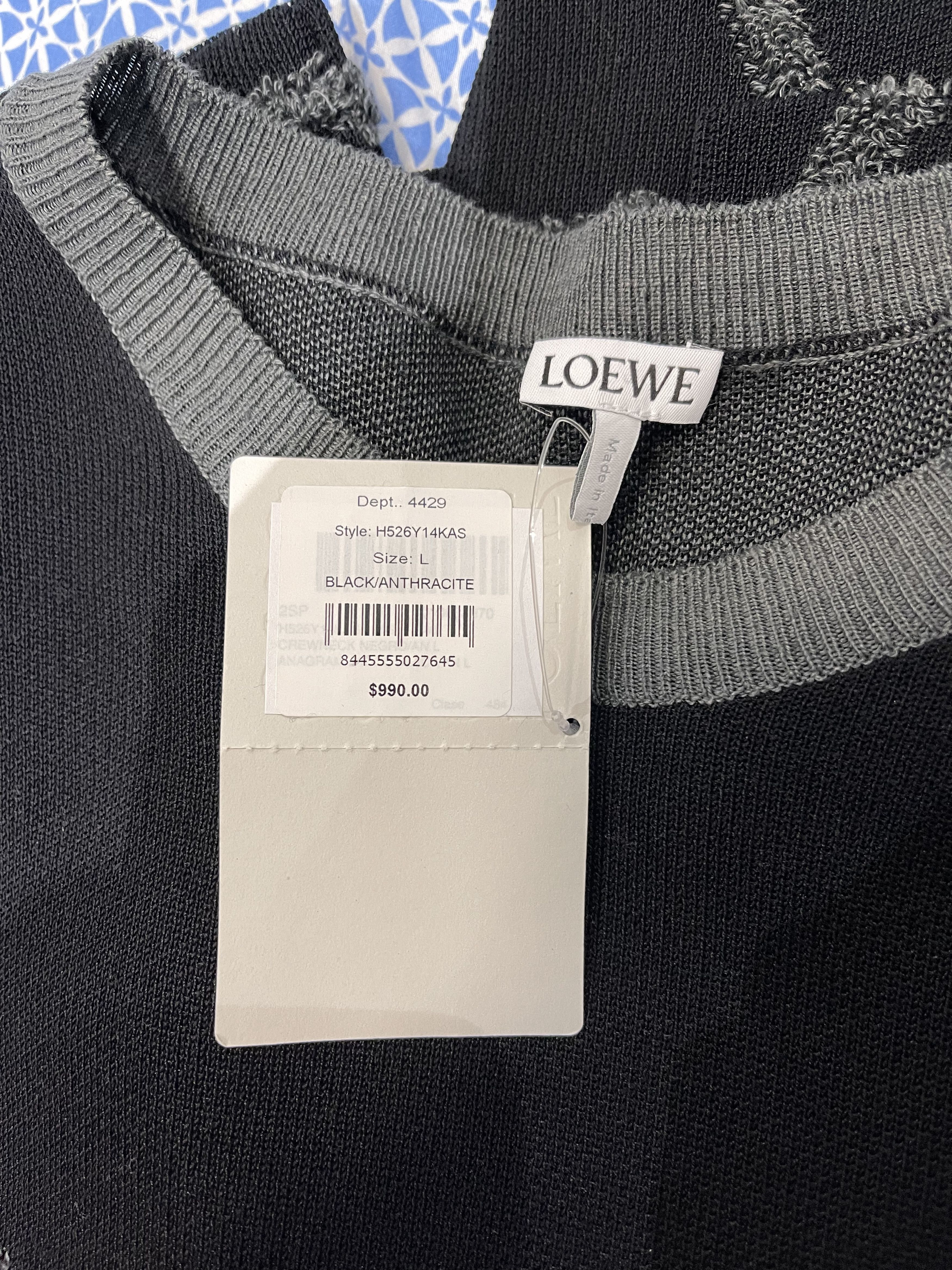 Loewe Anagram Jacquard Sweater Size US L / EU 52-54 / 3 - 7 Thumbnail