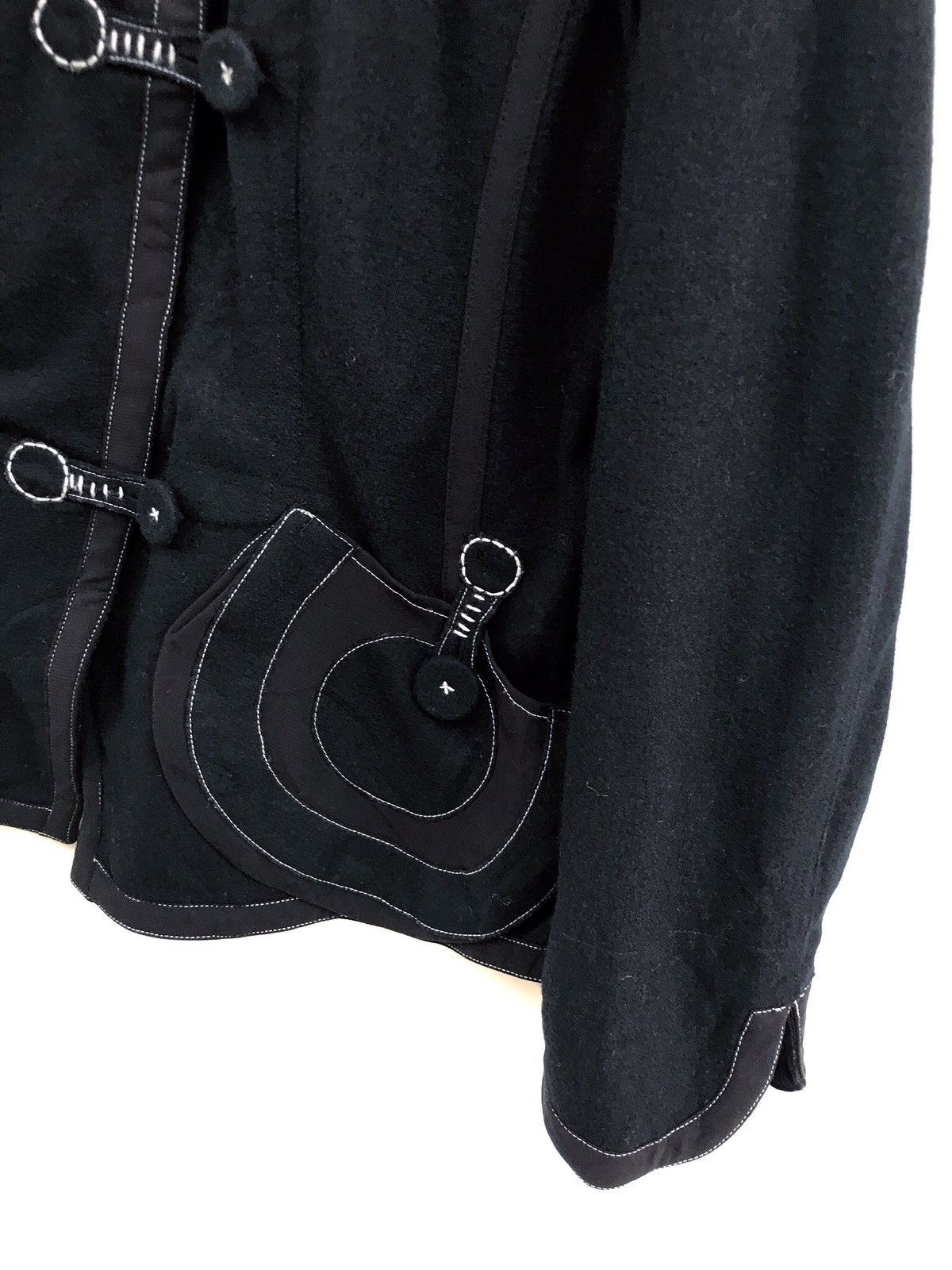 Hiroko Koshino Homme Hiroko Bis Black Chinese Style Oversized Jacket Size US S / EU 44-46 / 1 - 4 Thumbnail