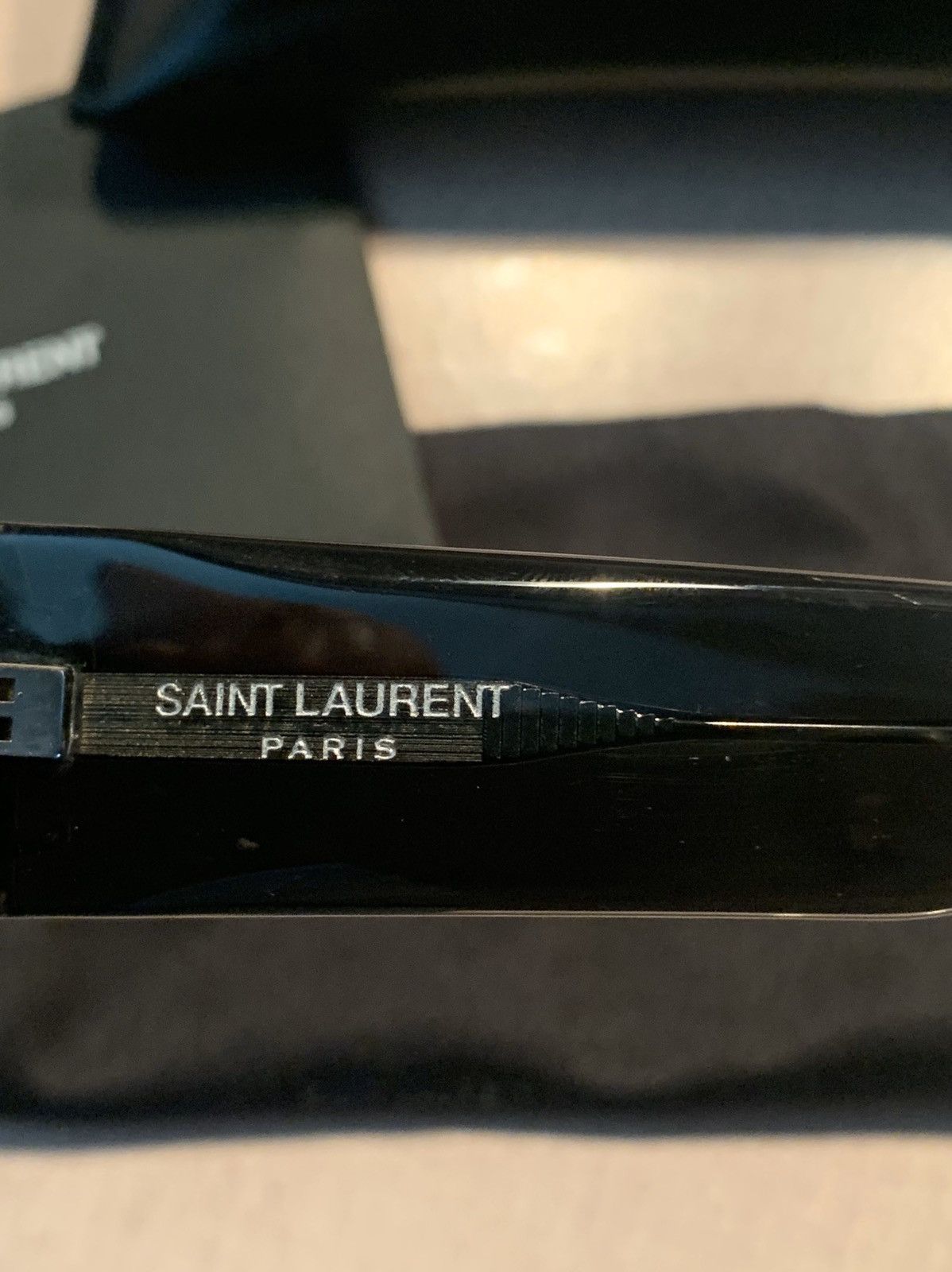 Designer × Saint Laurent Paris × Yves Saint Laurent *RARE* New YSL Yves Saint Laurent Paris Logo Sunglasses Size ONE SIZE - 4 Thumbnail