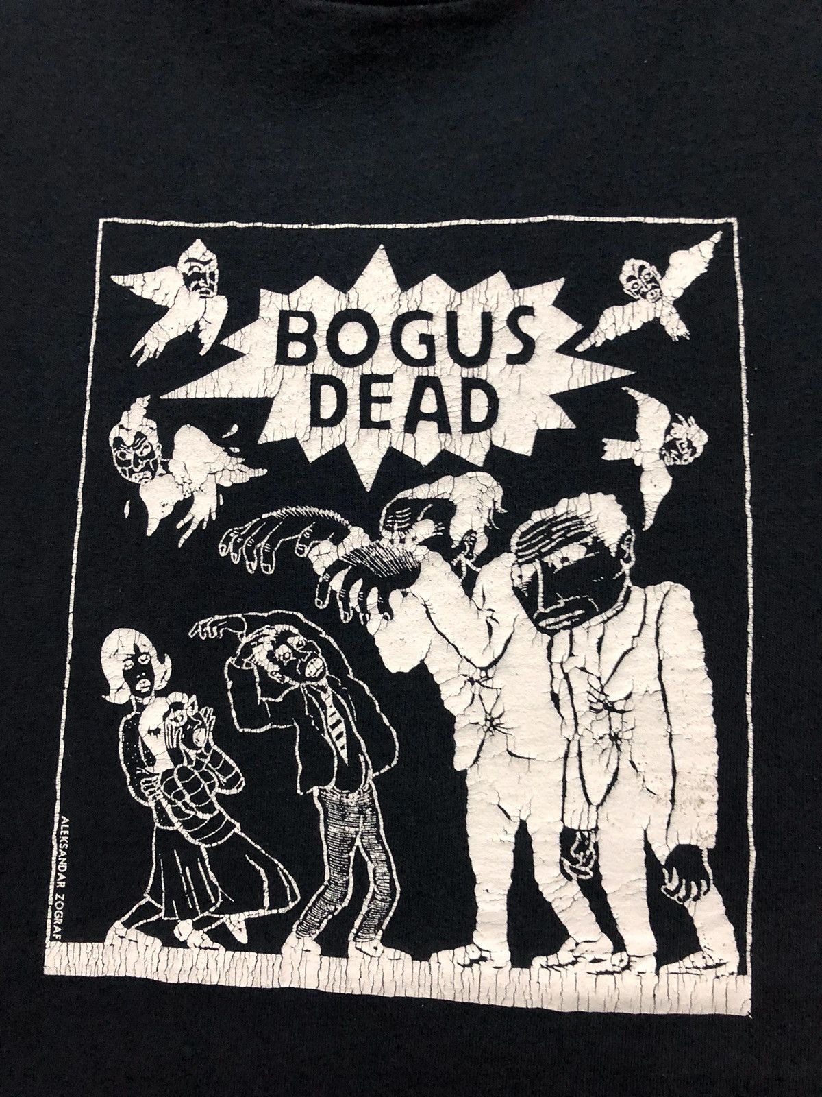 Expert Horror × Vintage Vintage 00s Bogus Dead Zombies By Aleksandar Zograf Shirt Size US L / EU 52-54 / 3 - 1 Thumbnail