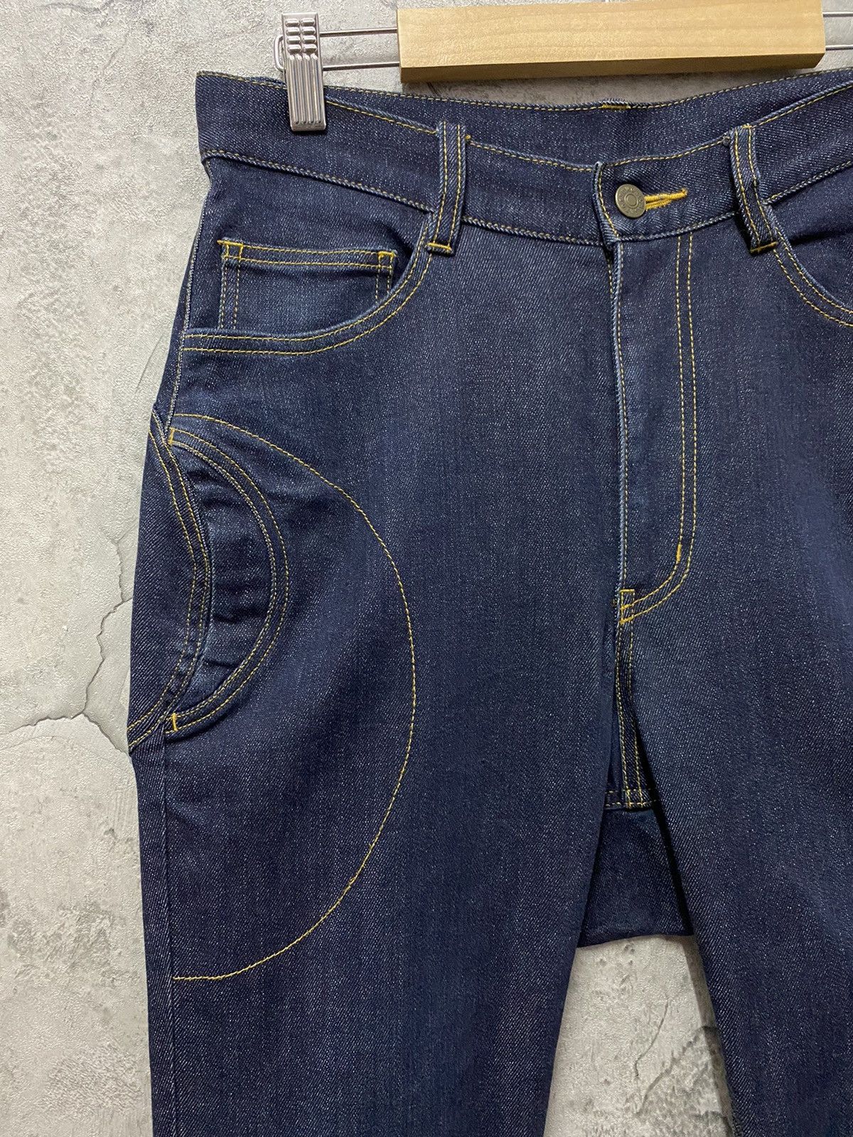 Issey Miyake Tsumori Chisato Issey Miyake Skinny Baggy Denim Pants Size US 30 / EU 46 - 6 Thumbnail