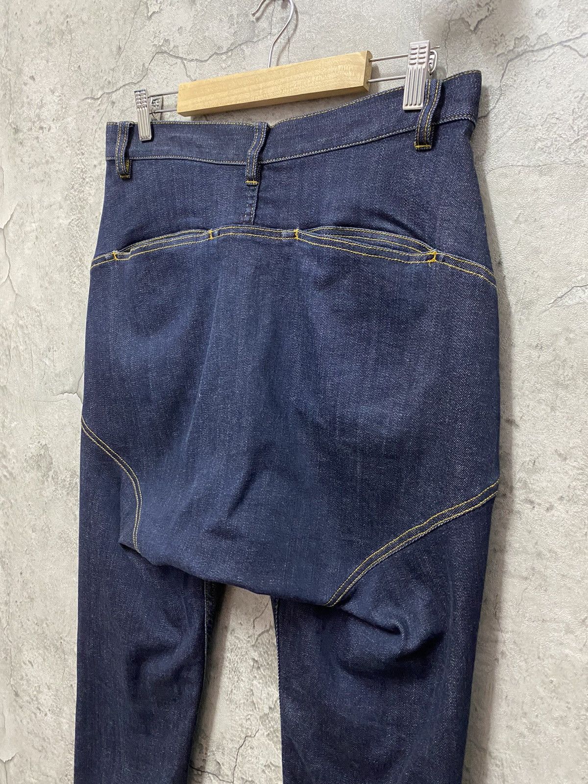 Issey Miyake Tsumori Chisato Issey Miyake Skinny Baggy Denim Pants Size US 30 / EU 46 - 11 Thumbnail