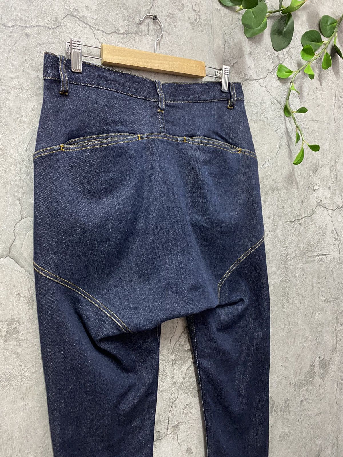 Issey Miyake Tsumori Chisato Issey Miyake Skinny Baggy Denim Pants Size US 30 / EU 46 - 12 Thumbnail