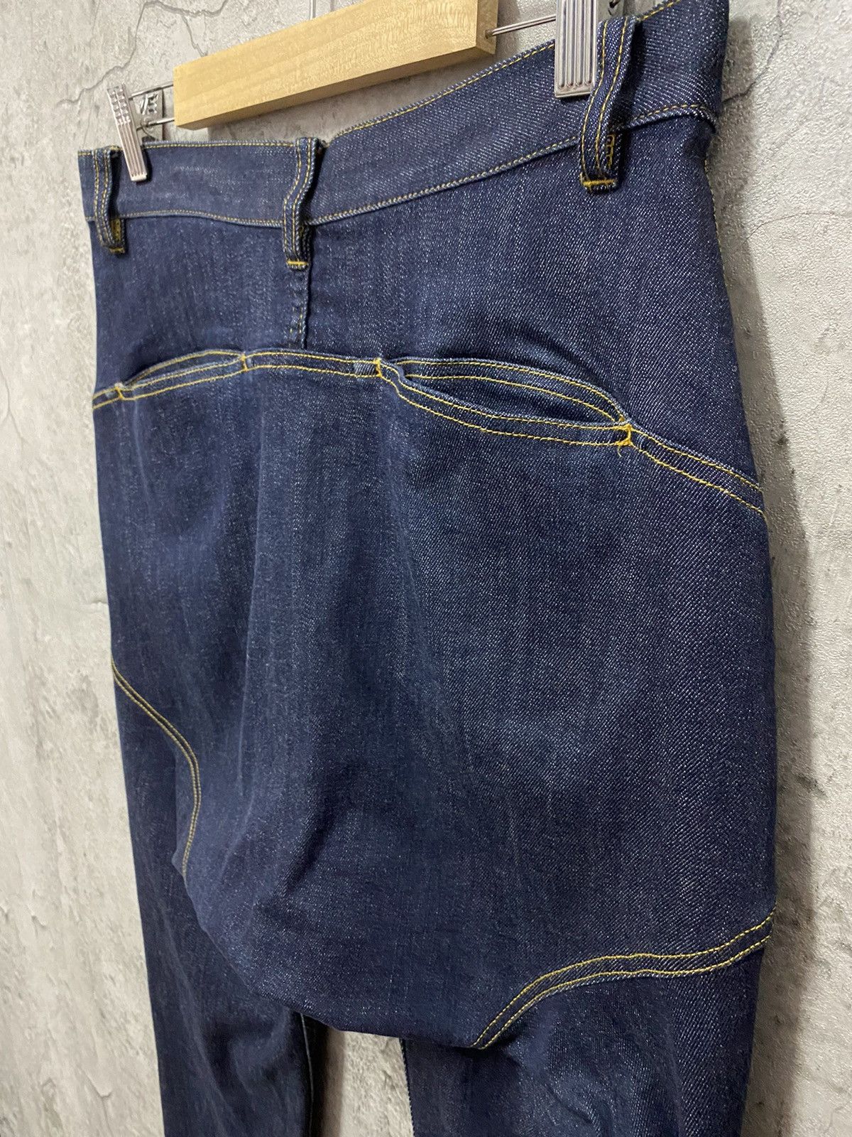 Issey Miyake Tsumori Chisato Issey Miyake Skinny Baggy Denim Pants Size US 30 / EU 46 - 13 Thumbnail