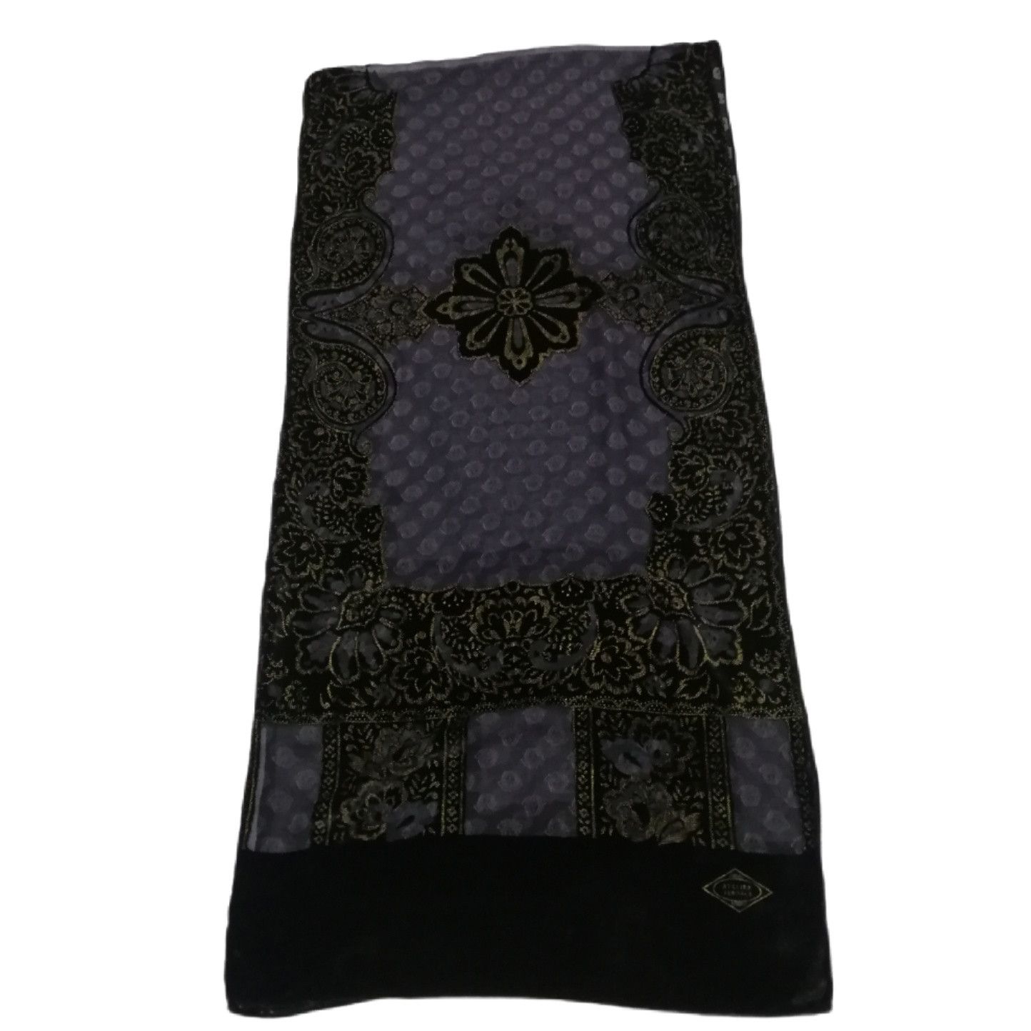 Versace 🔥Vintage Atelier Versace velvet medusa monogram scarf Size ONE SIZE - 2 Thumbnail