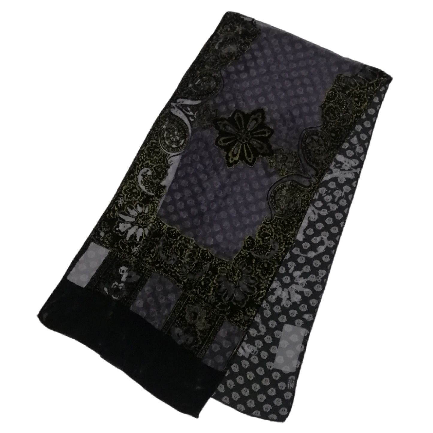 Versace 🔥Vintage Atelier Versace velvet medusa monogram scarf Size ONE SIZE - 1 Thumbnail